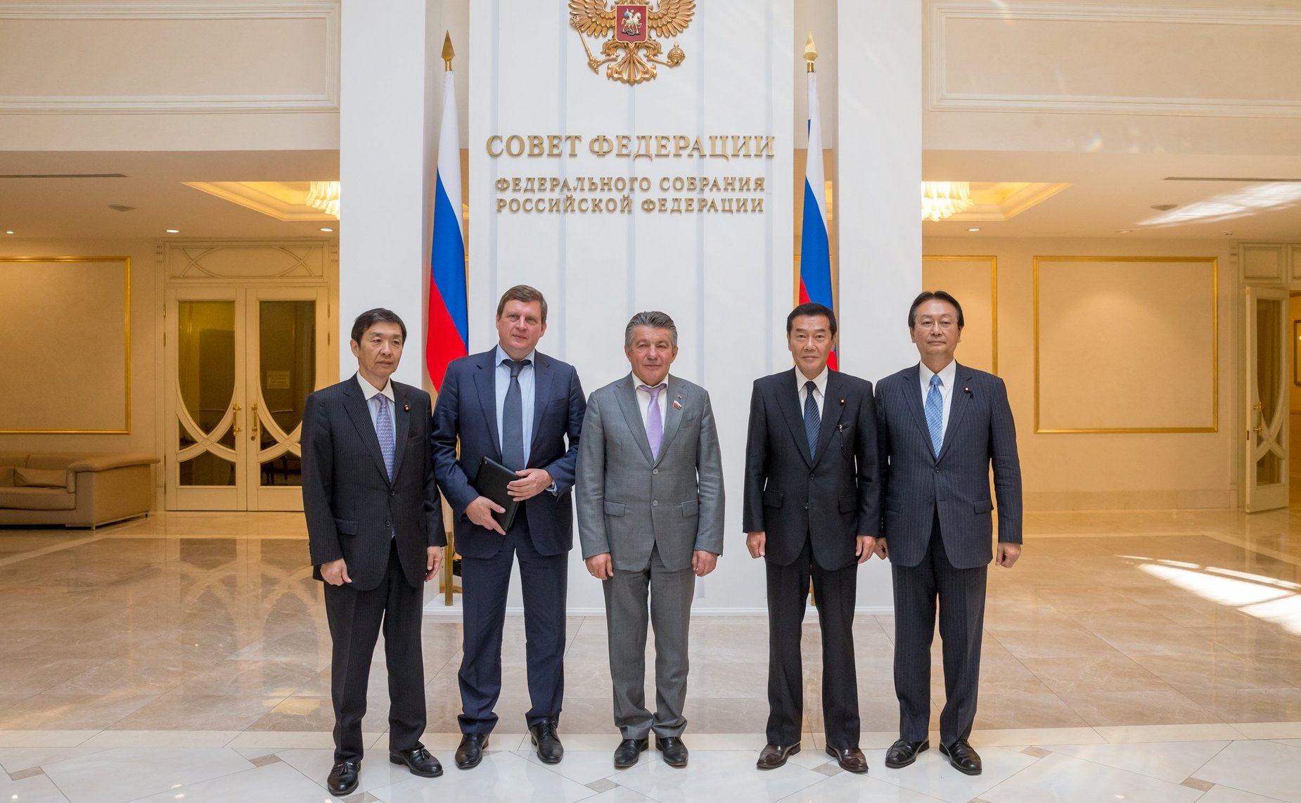 Встреча В. Озерова с делегацией Палаты Представителей Японии