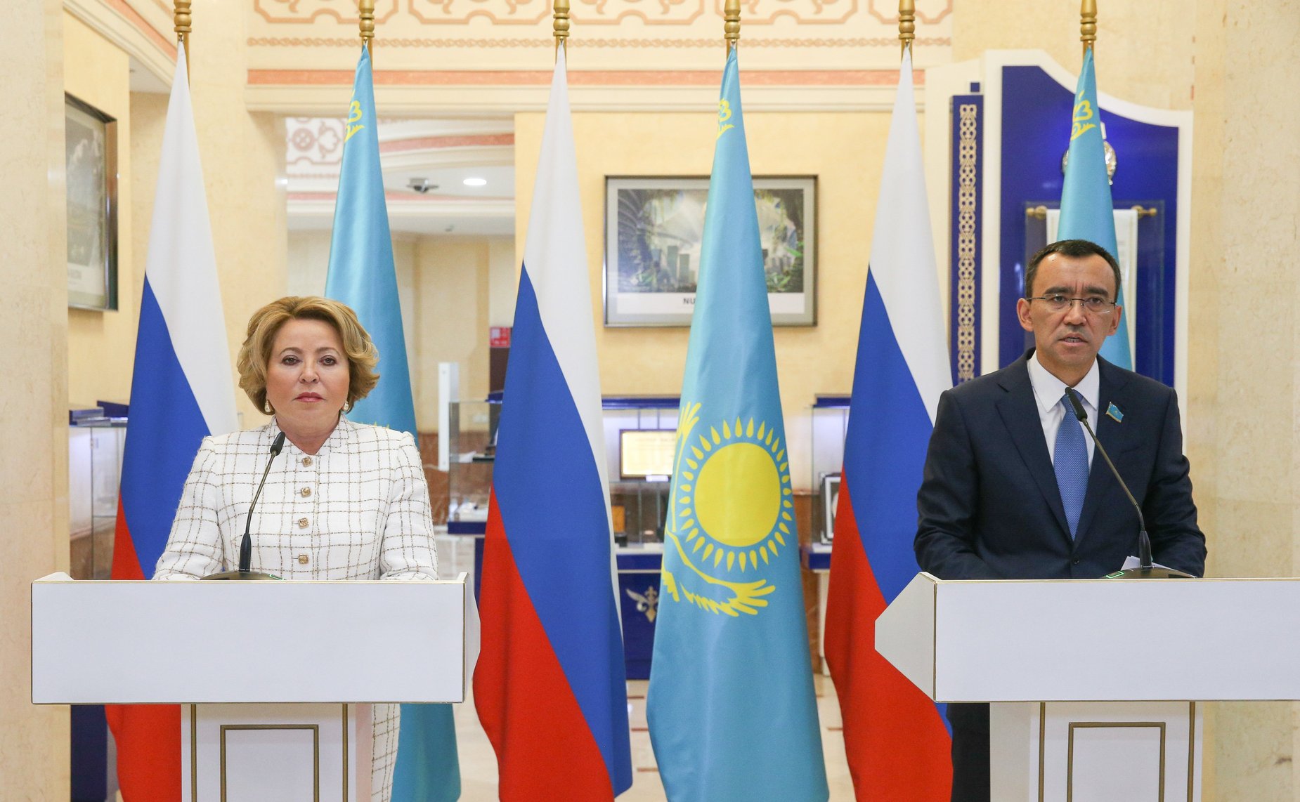 Совместное заявление Председателя СФ Валентины Матвиенко и Председателя Сената Парламента Республики Казахстан Маулена Ашимбаева