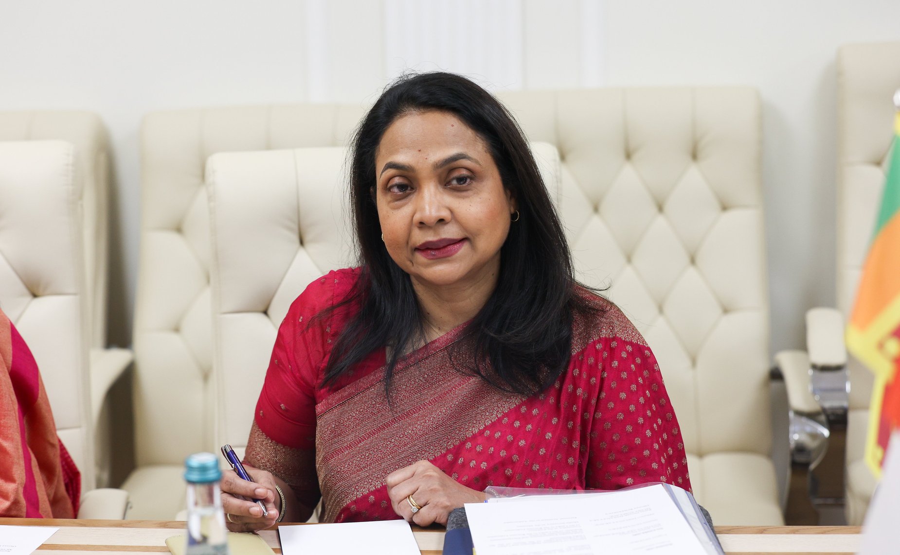 Встреча первого заместителя председателя Комитета СФ по международным делам Андрея Денисова с Министром транспорта, городского развития и по вопросам автомагистралей Шри-Ланки Бималом Нирошаном Ратнаяке Виракуном