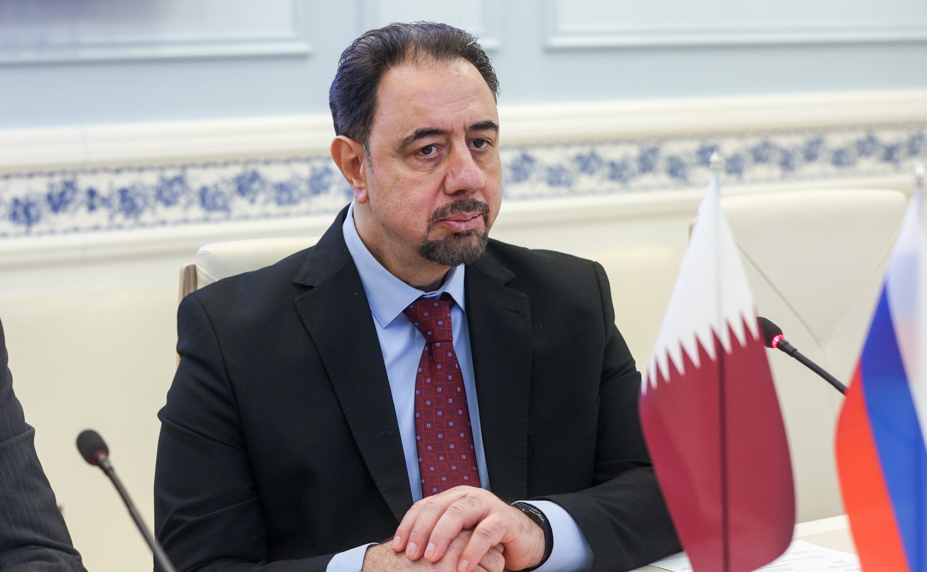 Встреча Владимира Булавина с бывшим заместителем Председателя Совета министров и Государственным министром по вопросам обороны Государства Катар Халедом бен Мухаммедом Аль-Атыйей