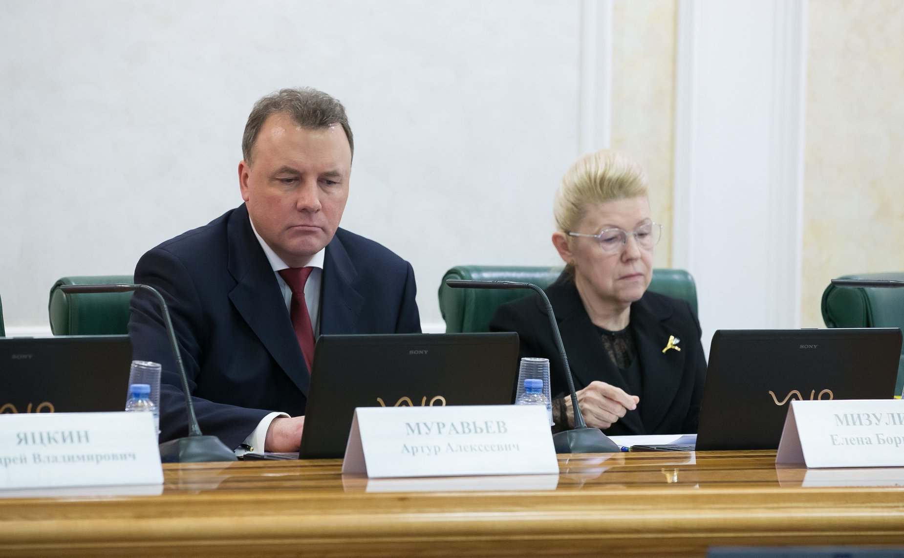 Артур Муравьев и Елена Мизулина