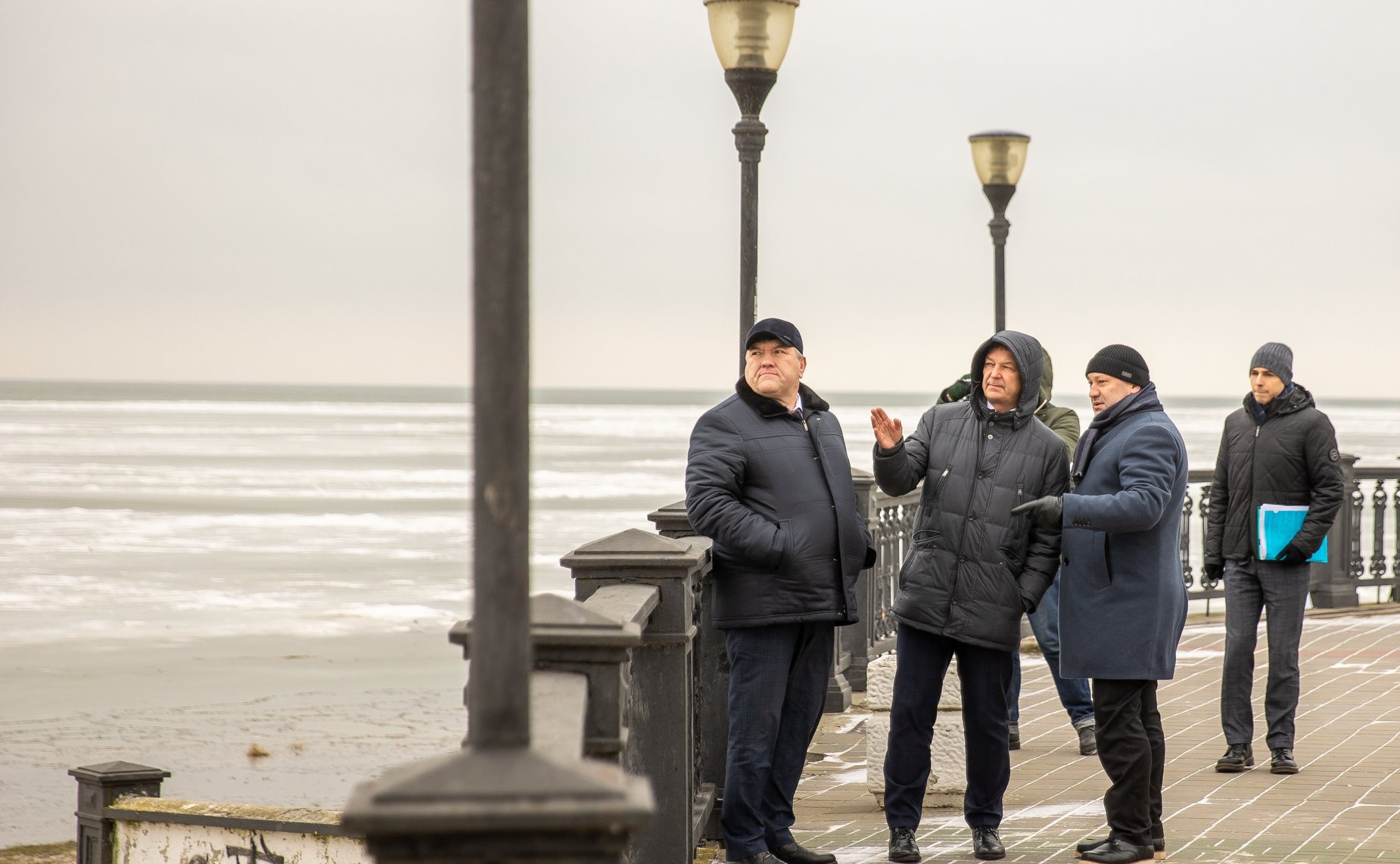 Андрей Яцкин в ходе рабочей поездки в регион посетил город Таганрог и осмотрел объекты модернизируемой городской среды