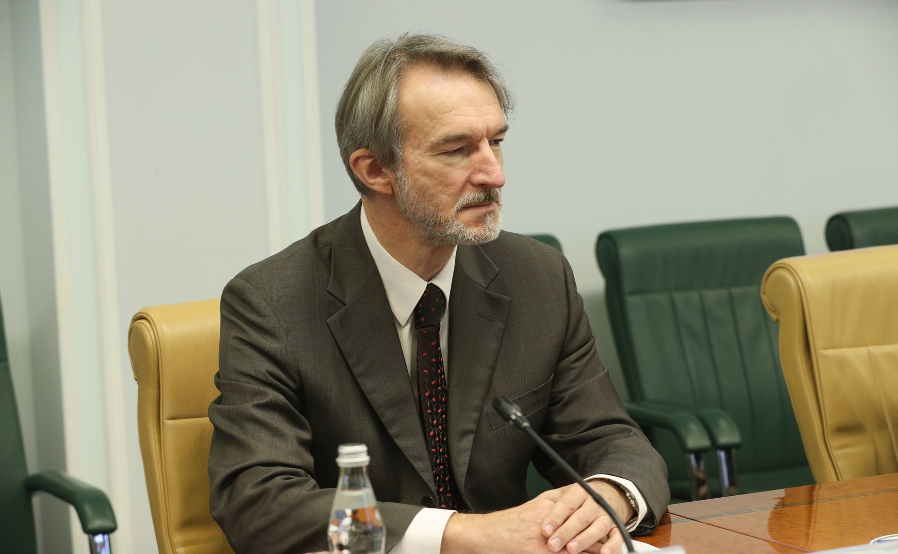 Встреча заместителя Председателя СФ Константина Косачева с депутатом Бундестага Федеративной Республики Германия, Координатором межобщественного сотрудничества с Россией, Центральной Азией и странами Восточного партнерства ФРГ