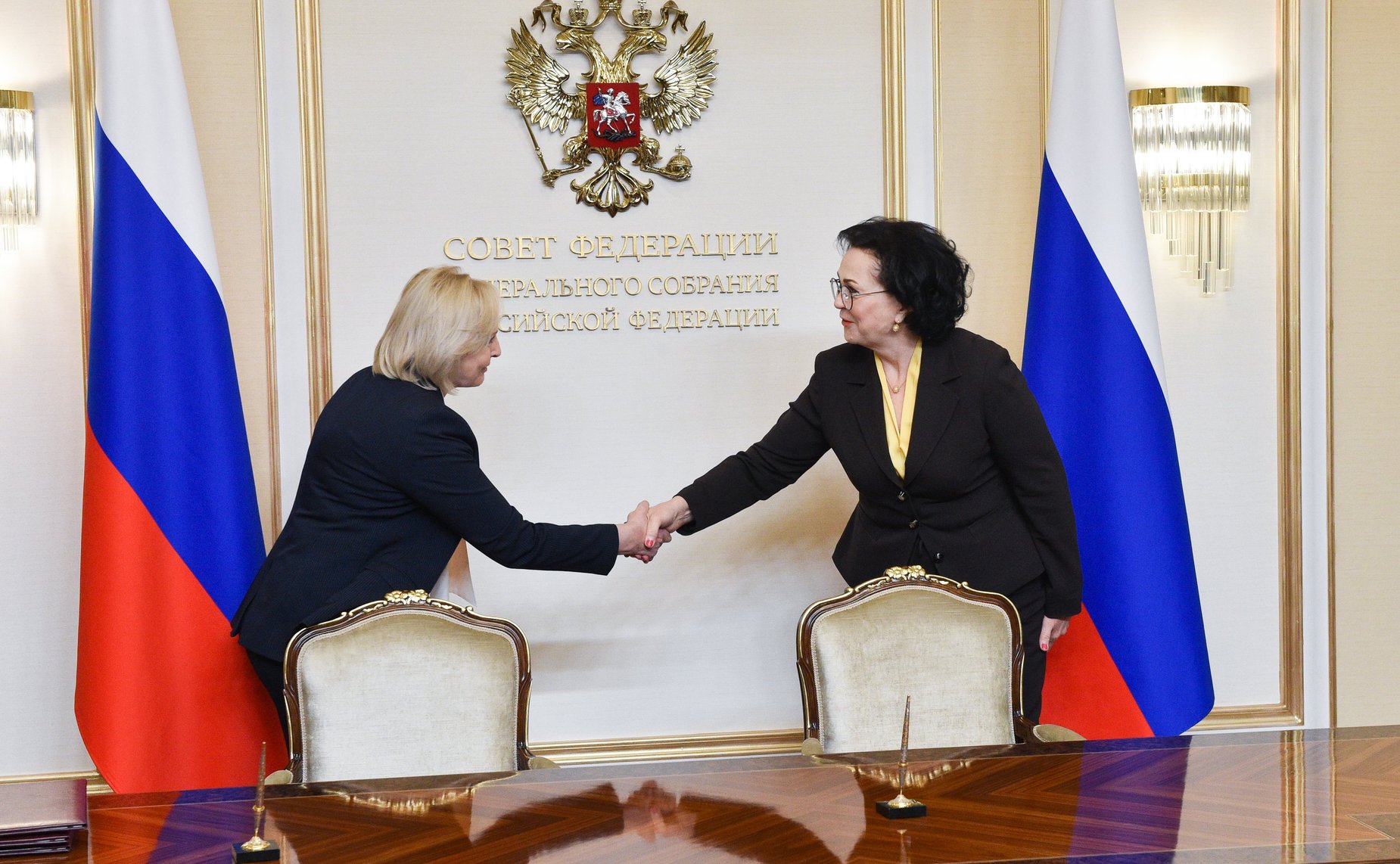 Церемония подписания Соглашений о сотрудничестве между Счетной палатой РФ и контрольно-счетными организациями ДНР, ЛНР и федеральной территории «Сириус»