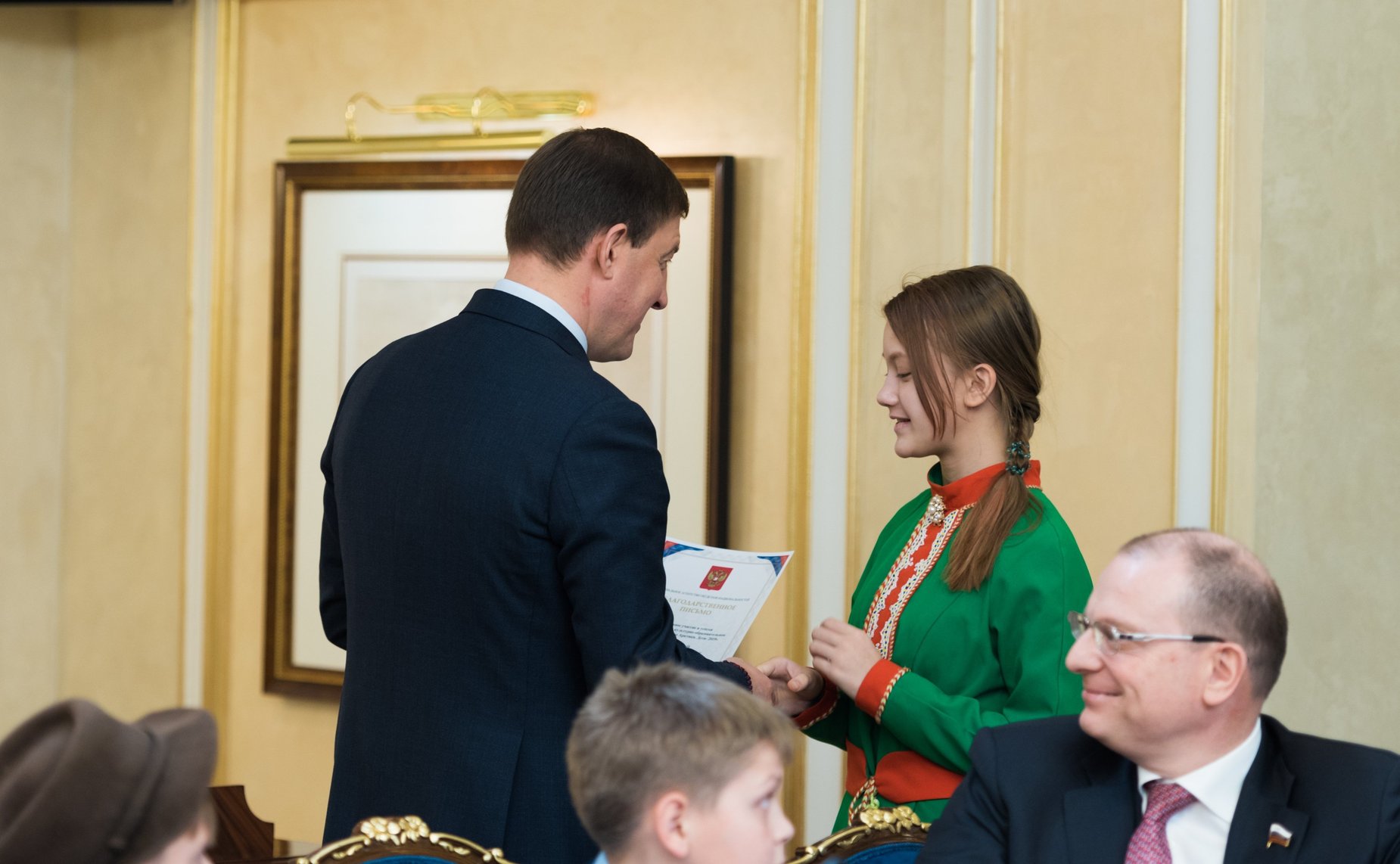 Встреча сенаторов с детьми-победителями Международного культурно-образовательного проекта «Таланты Арктики. Дети»