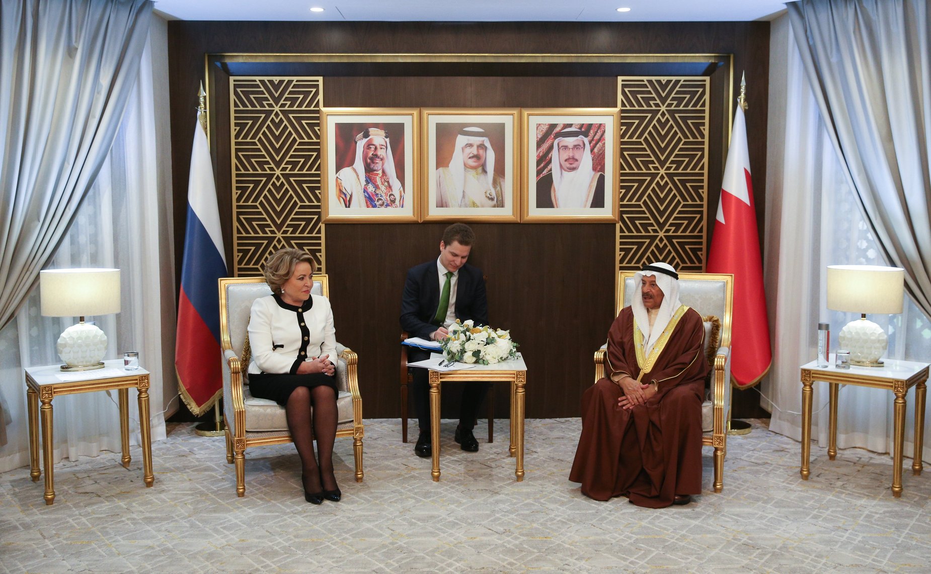 Встреча Председателя Совета Федерации Валентины Матвиенко с Председателем Консультативного совета Национального собрания Королевства Бахрейн Али Бен Салехом Ас-Салехом
