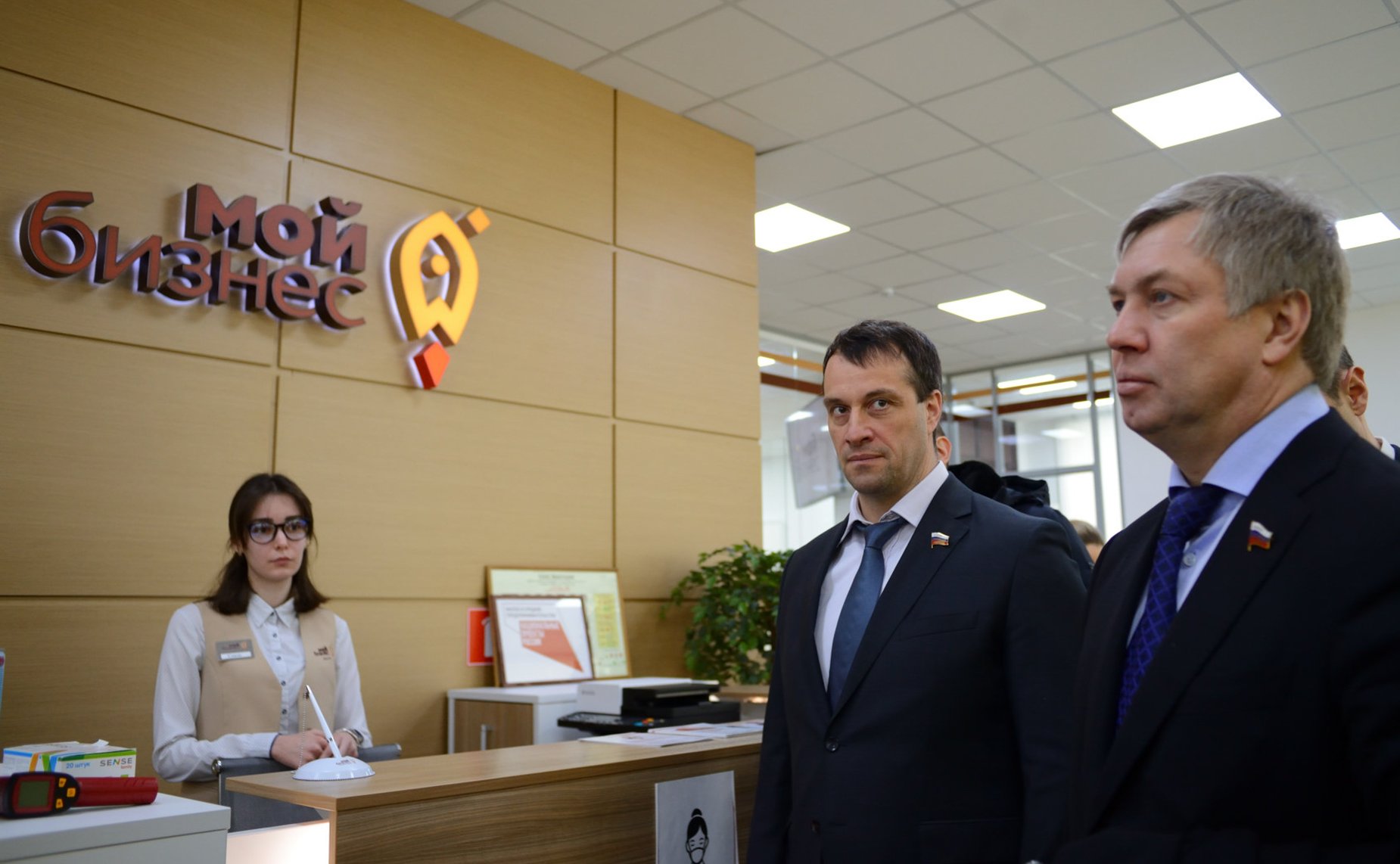 Сенаторы РФ посетили Центр поддержки малого и среднего предпринимательства «Мой бизнес»