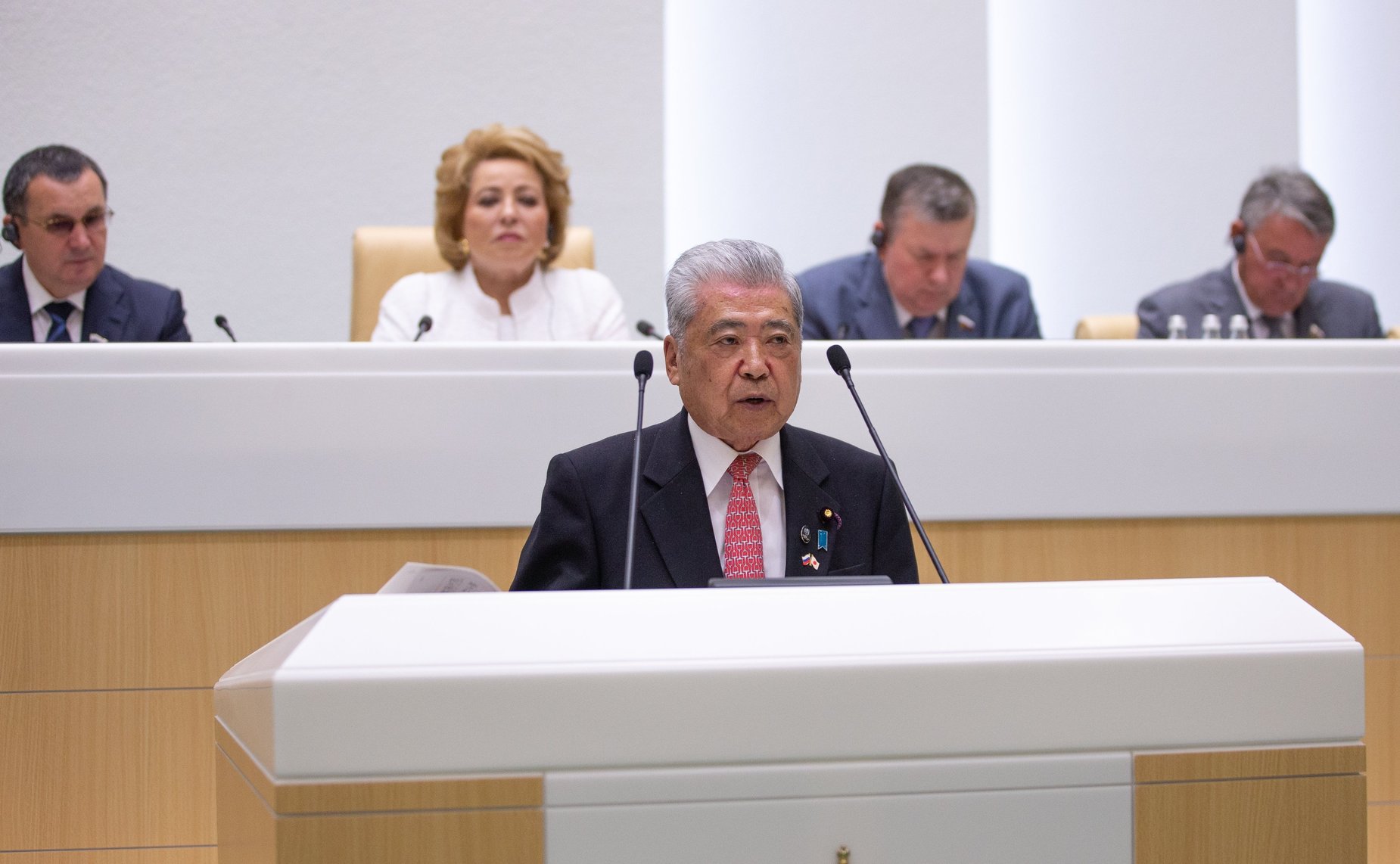 Председатель Палаты советников Парламента Японии Тюити Датэ