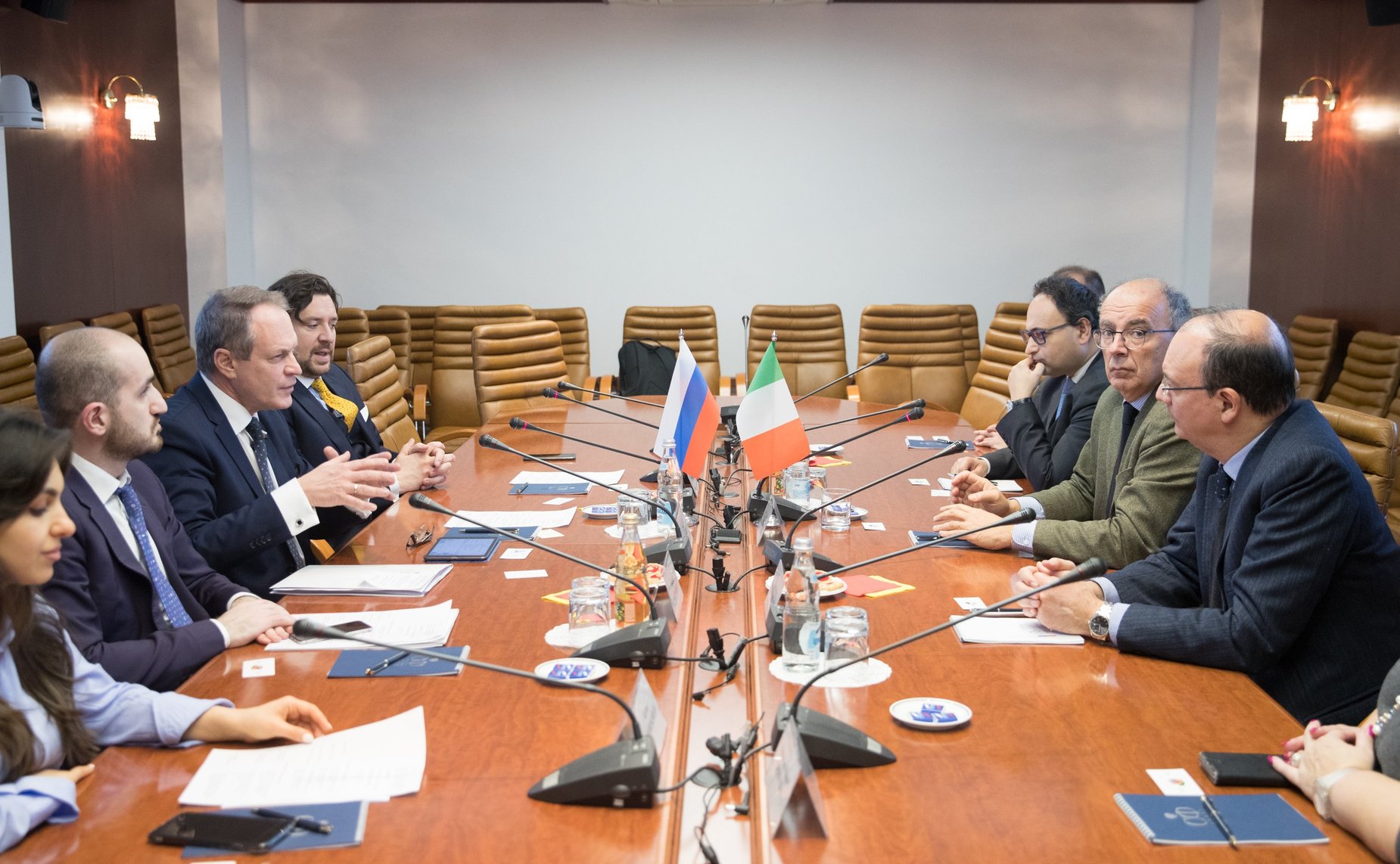 Встреча А. Башкина с ректором Туринского университета Д. Айани