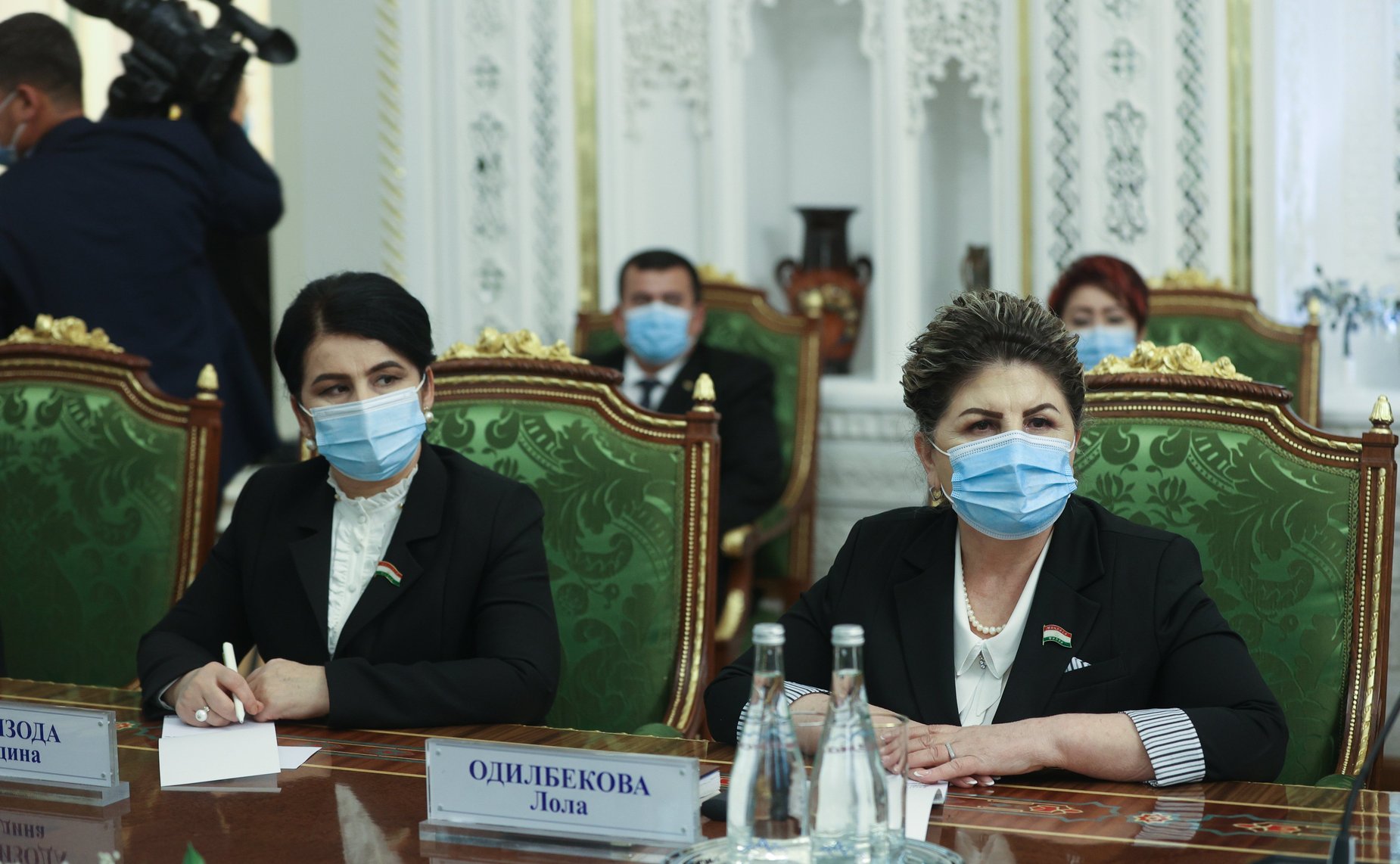 Встреча Председателя Совета Федерации Валентины Матвиенко с Председателем Маджлиси милли Маджлиси Оли Республики Таджикистан Рустами Эмомали