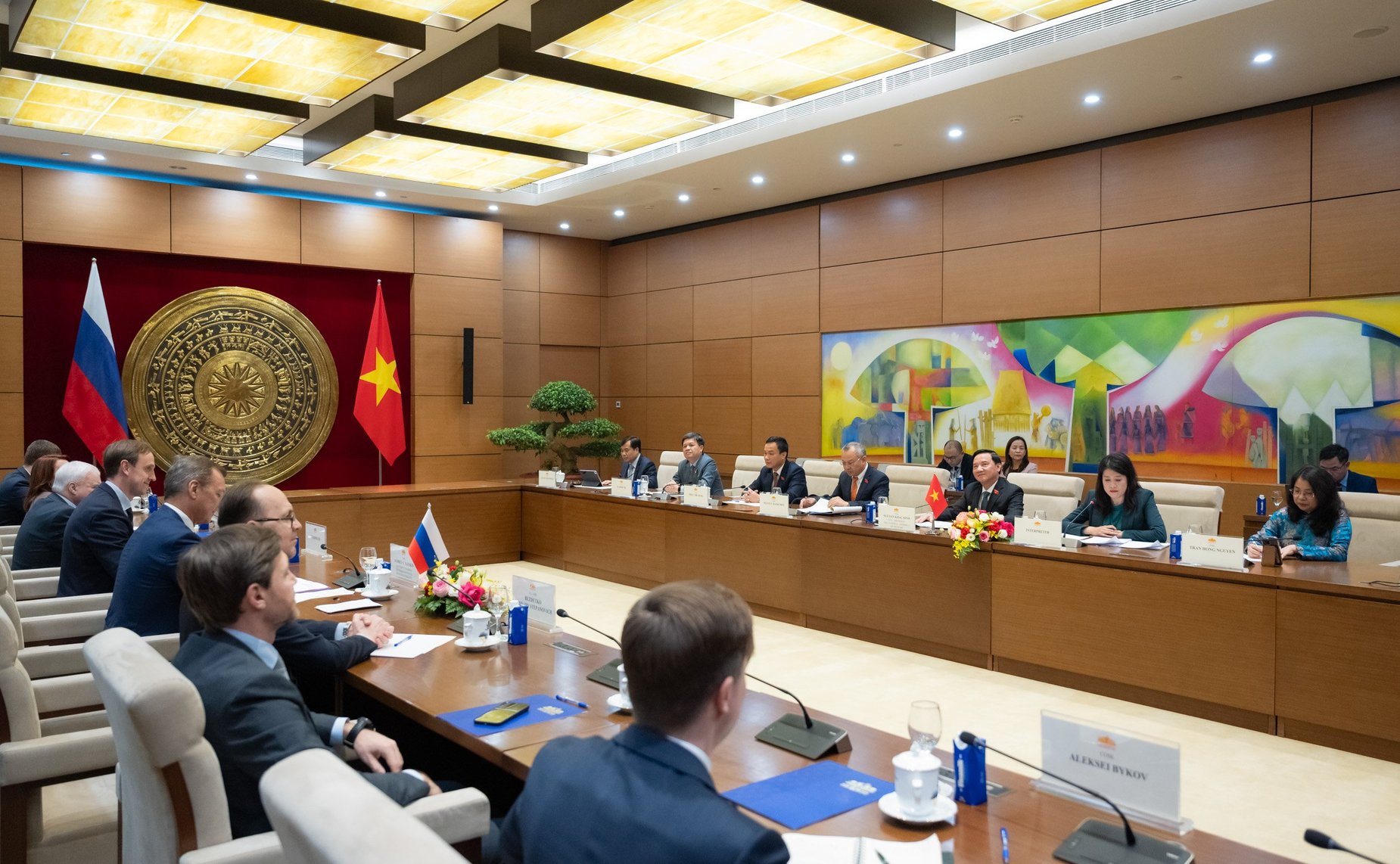 Совместное заседание групп по сотрудничеству Совета Федерации ФС Российской Федерации и Национального собрания Социалистической Республики Вьетнам