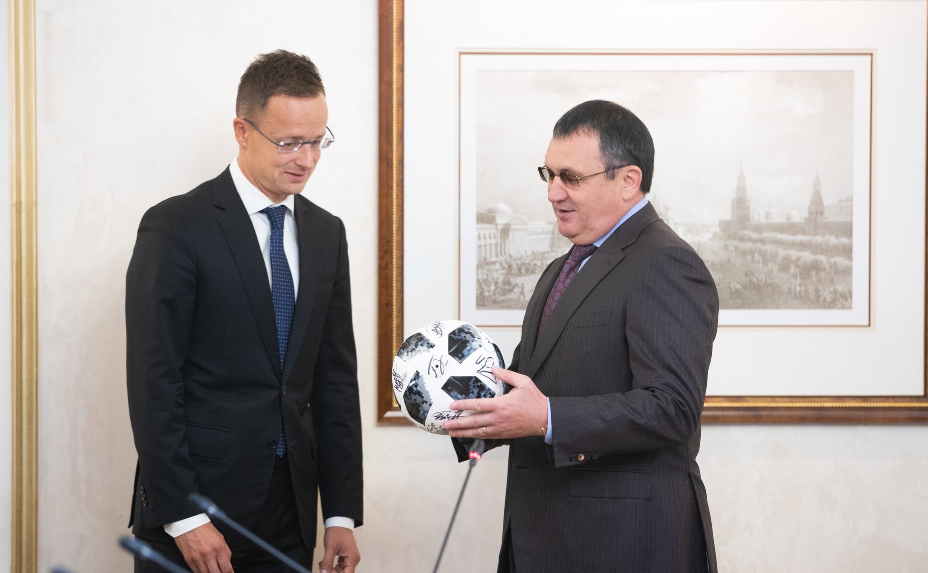 Встреча Н. Федорова с Министром внешних экономических связей и иностранных дел Венгрии П. Сийярто