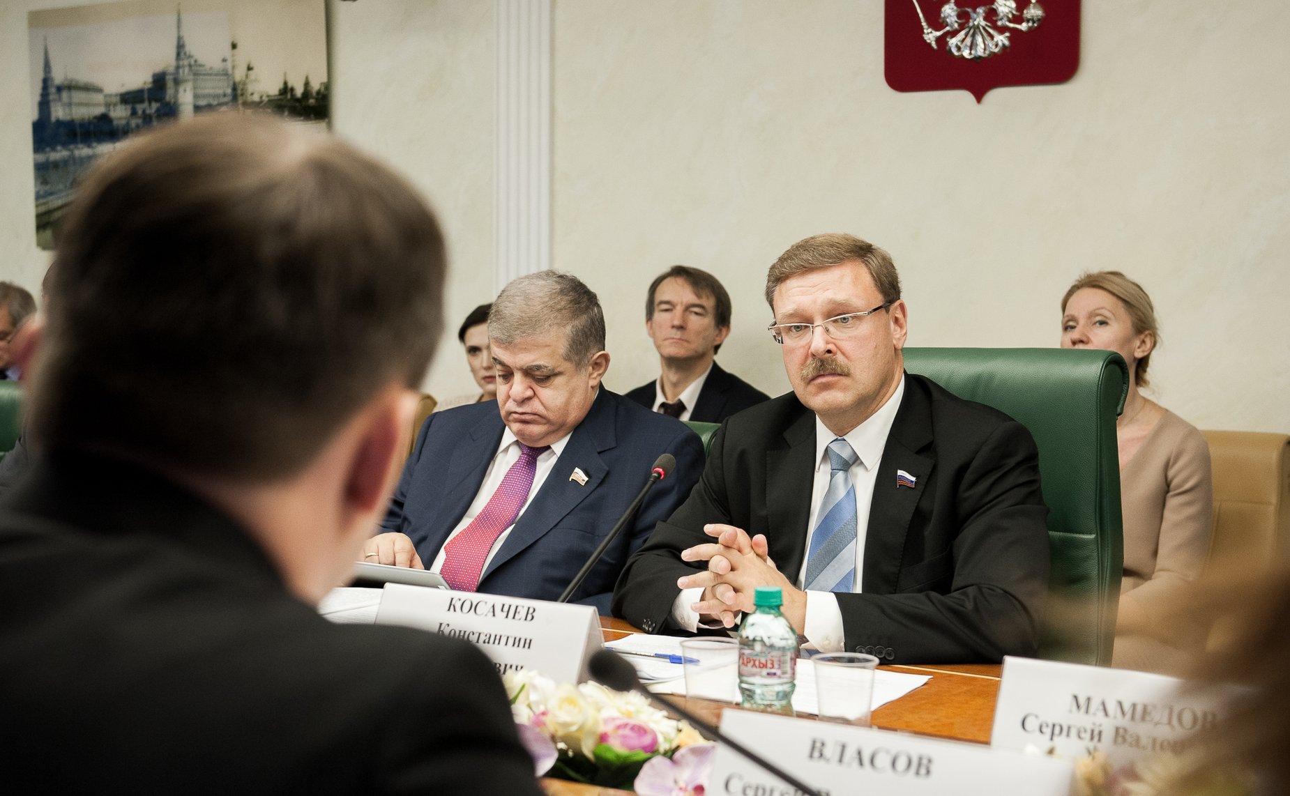 К. Косачев провел «круглый стол» на тему «Создание объективного международного образа России через реализацию государственных программах Российской Федерации»