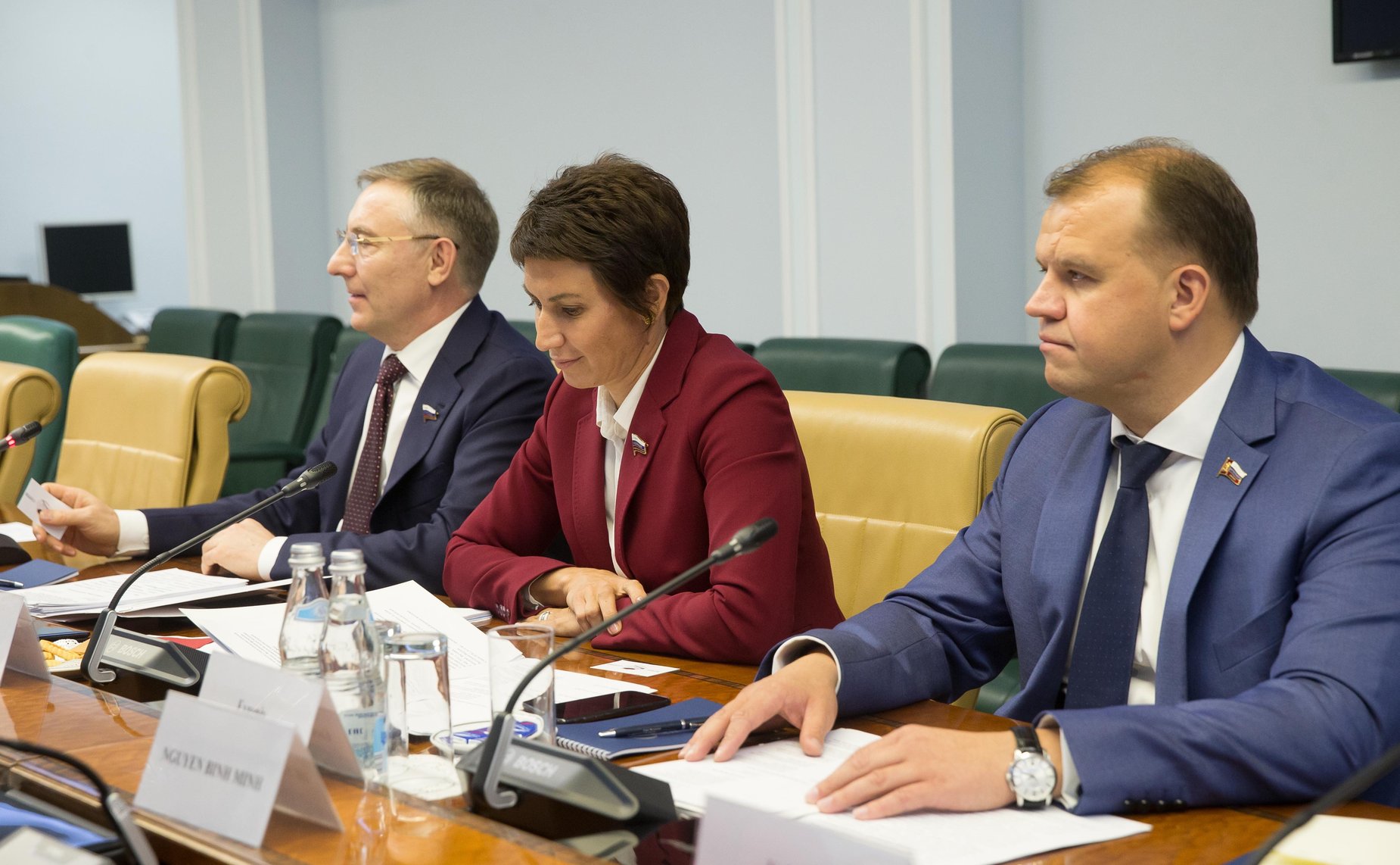 Встреча А. Варфоломеева с первым секретарем Центрального комитета Союза коммунистической молодежи имени Хо Ши Мина, депутатом Национального Собрания Вьетнама Ле Куок Фонгом