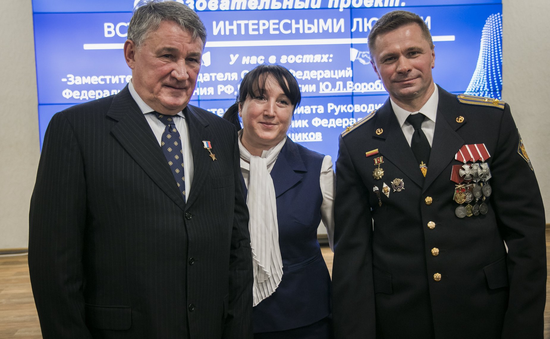 Ю. Воробьев провел урок патриотического воспитания в Кадетской школе «Корабелы Прионежья»