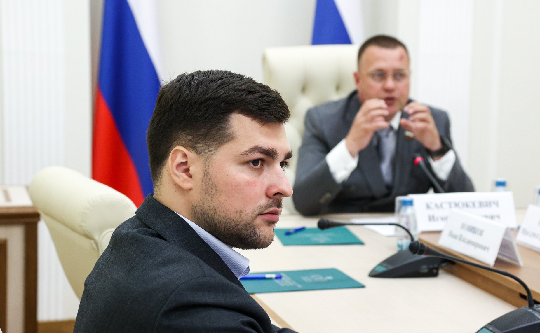 Встреча координатора Палаты молодых законодателей при Совете Федерации Игоря Кастюкевича с Председателем Комитета по внешней политике и межпарламентским связям Парламента Республики Южная Осетия