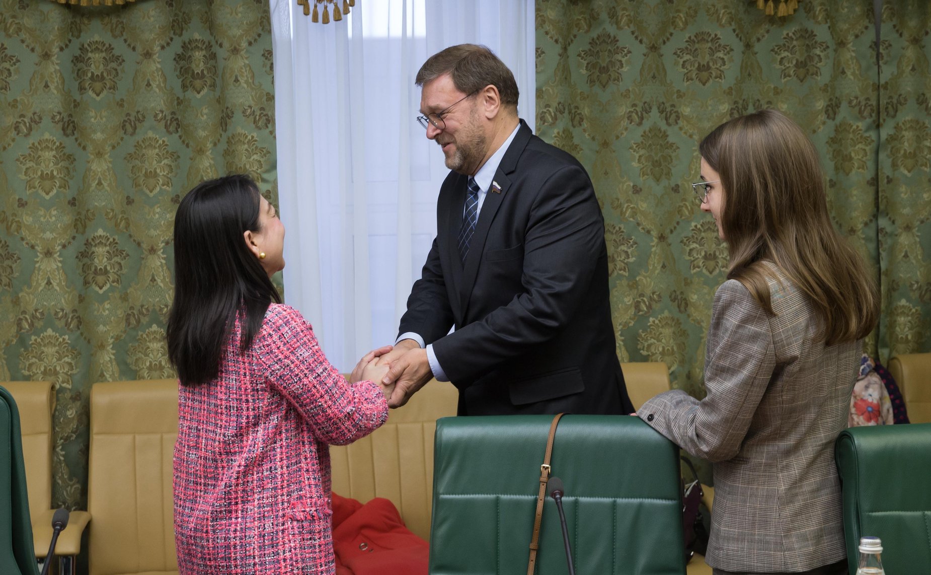 Встреча Константина Косачева с делегацией Комитета по международным делам Палаты представителей Республики Филиппины во главе с его председателем Анн Хофер