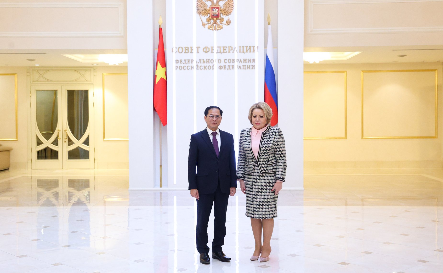 Встреча Председателя Совета Федерации Валентины Матвиенко с Вице-премьером Правительства, Министром иностранных дел Социалистической Республики Вьетнам Буй Тхань Шоном