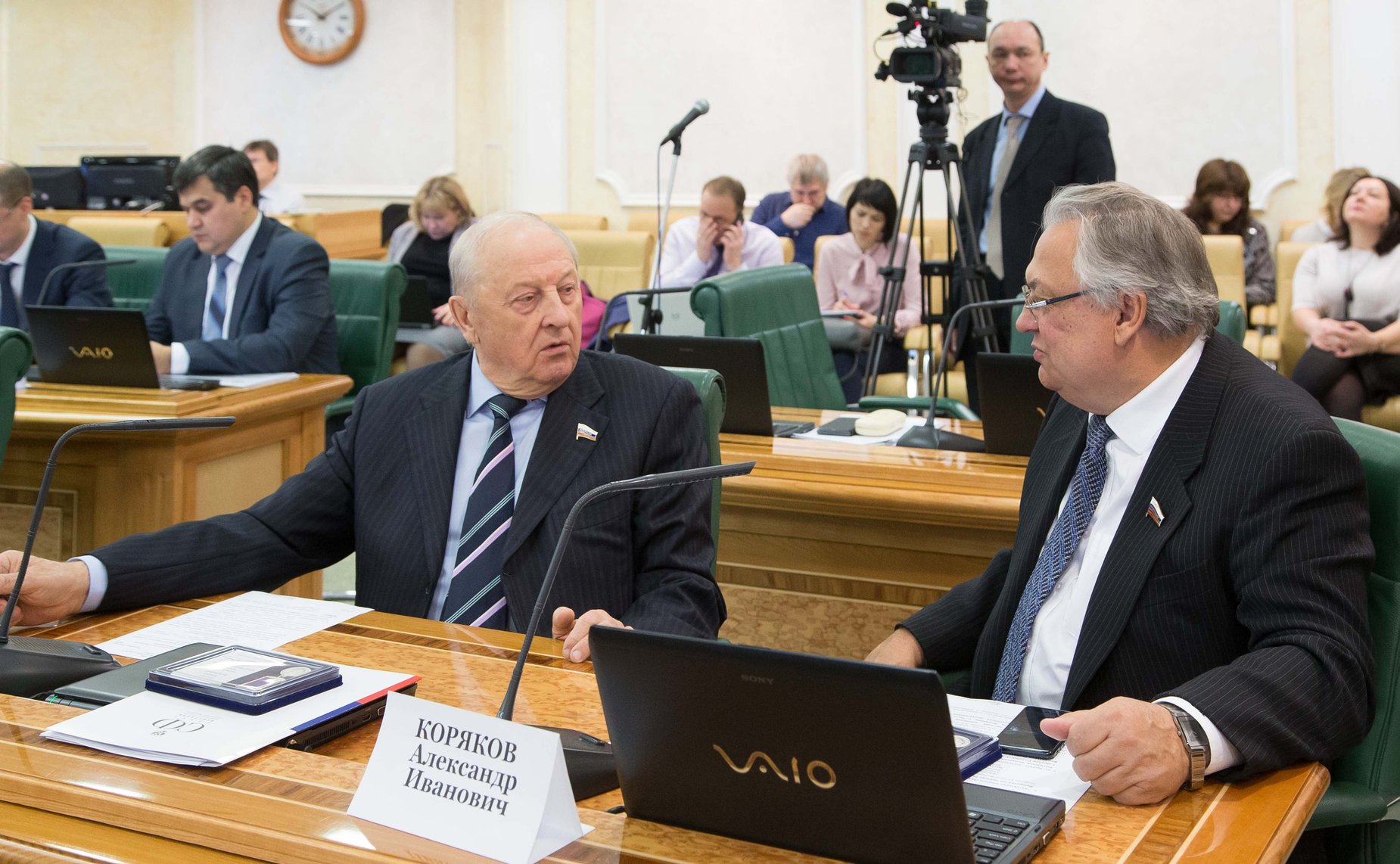 Эдуард Россель и Александр Коряков