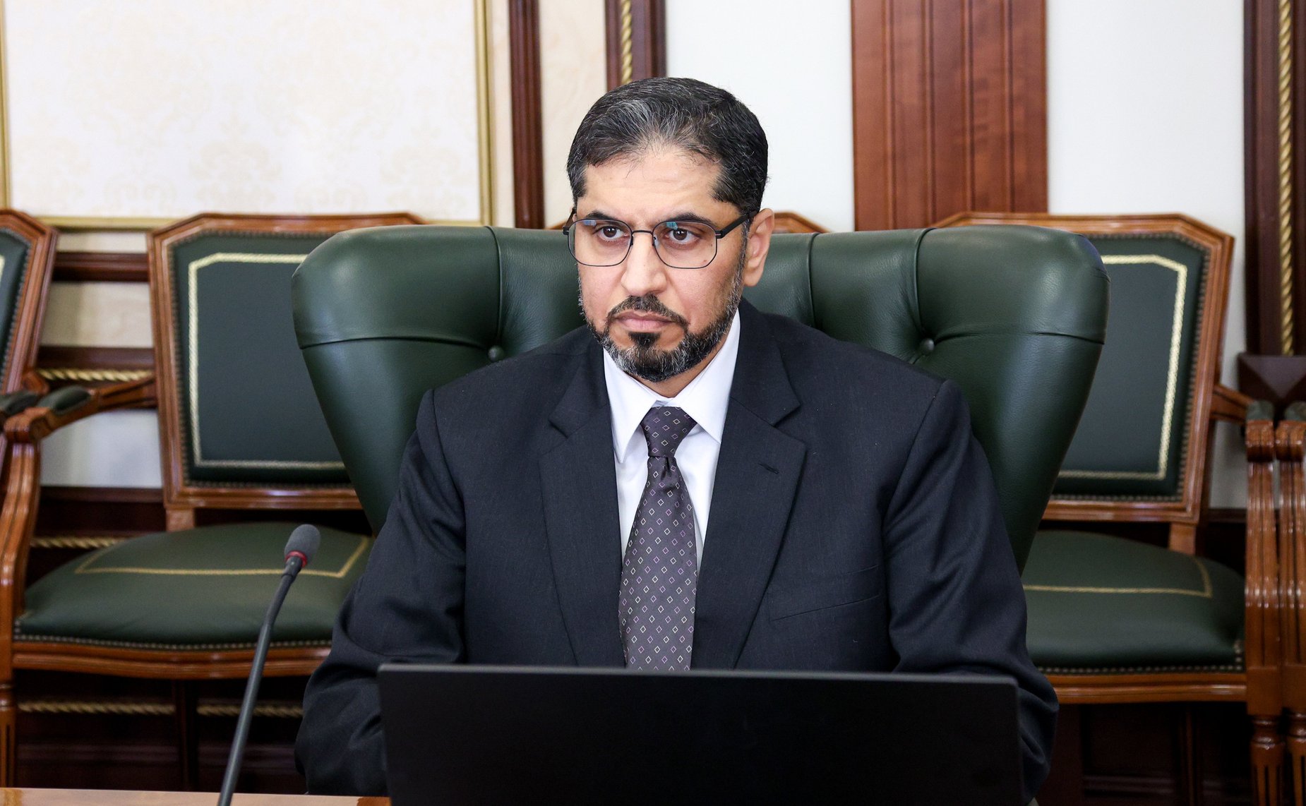 Встреча заместителя Председателя Совета Федерации Константина Косачева с Чрезвычайным и Полномочным Послом Объединенных Арабских Эмиратов в РФ Мухаммедом Аль-Джабером