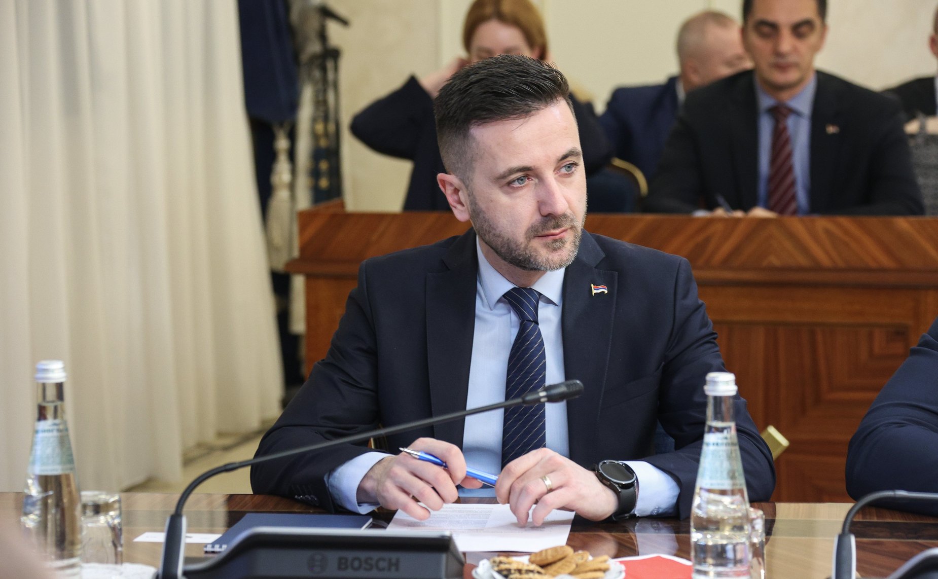 Валентина Матвиенко провела встречу с Председателем Народной скупщины Республики Сербской Ненадом Стевандичем