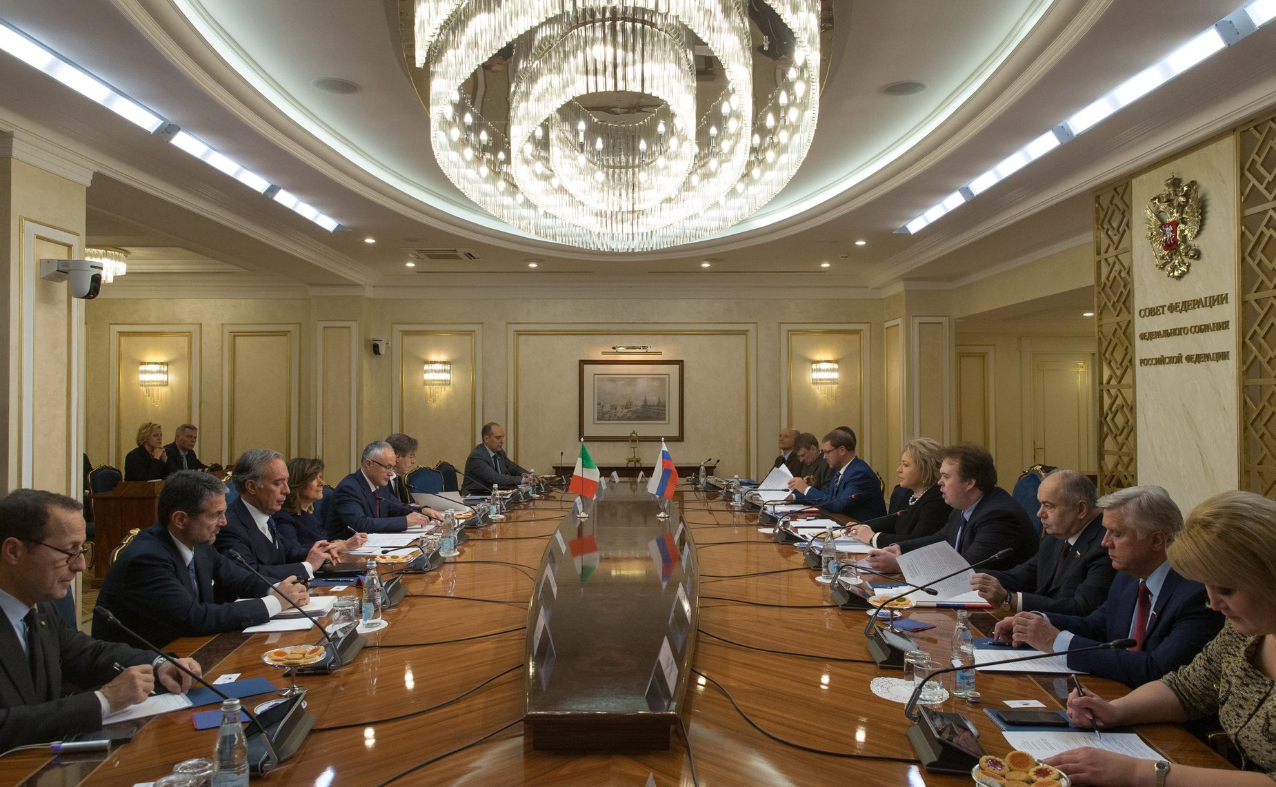 Встреча Председателя СФ Валентины Матвиенко с Председателем Сената Итальянской Республики Марией Элизабеттой Альберти Казеллати