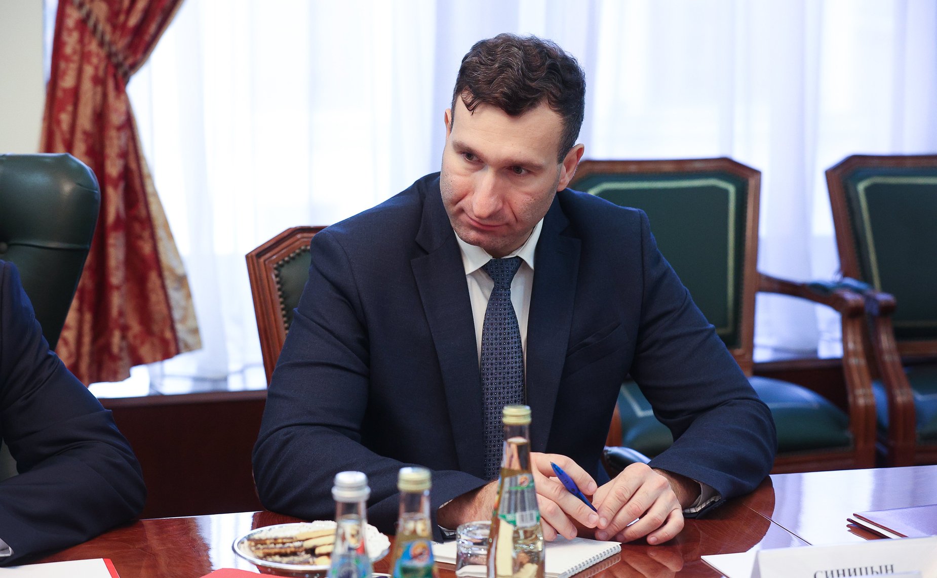 Встреча заместителя Председателя СФ Константина Косачева с председателем Международного движения русофилов (Болгария)