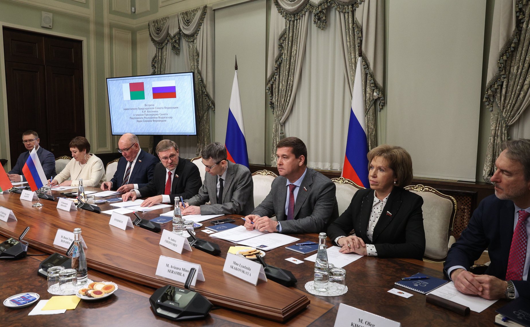 Встреча заместителя Председателя СФ Константина Косачева с членом Президиума Сената Парламента Республики Мадагаскар