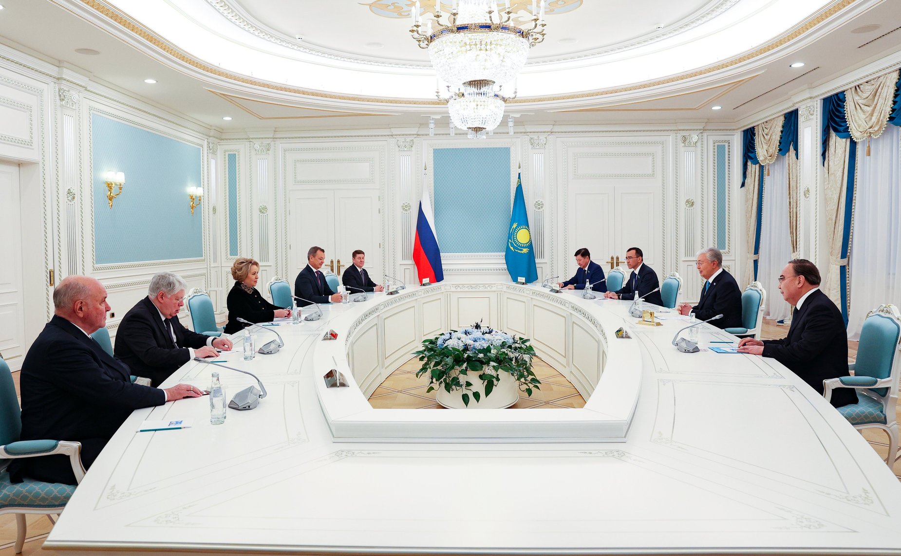 Встреча Председателя Совета Федерации Валентины Матвиенко с Президентом Республики Казахстан Касым-Жомартом Токаевым