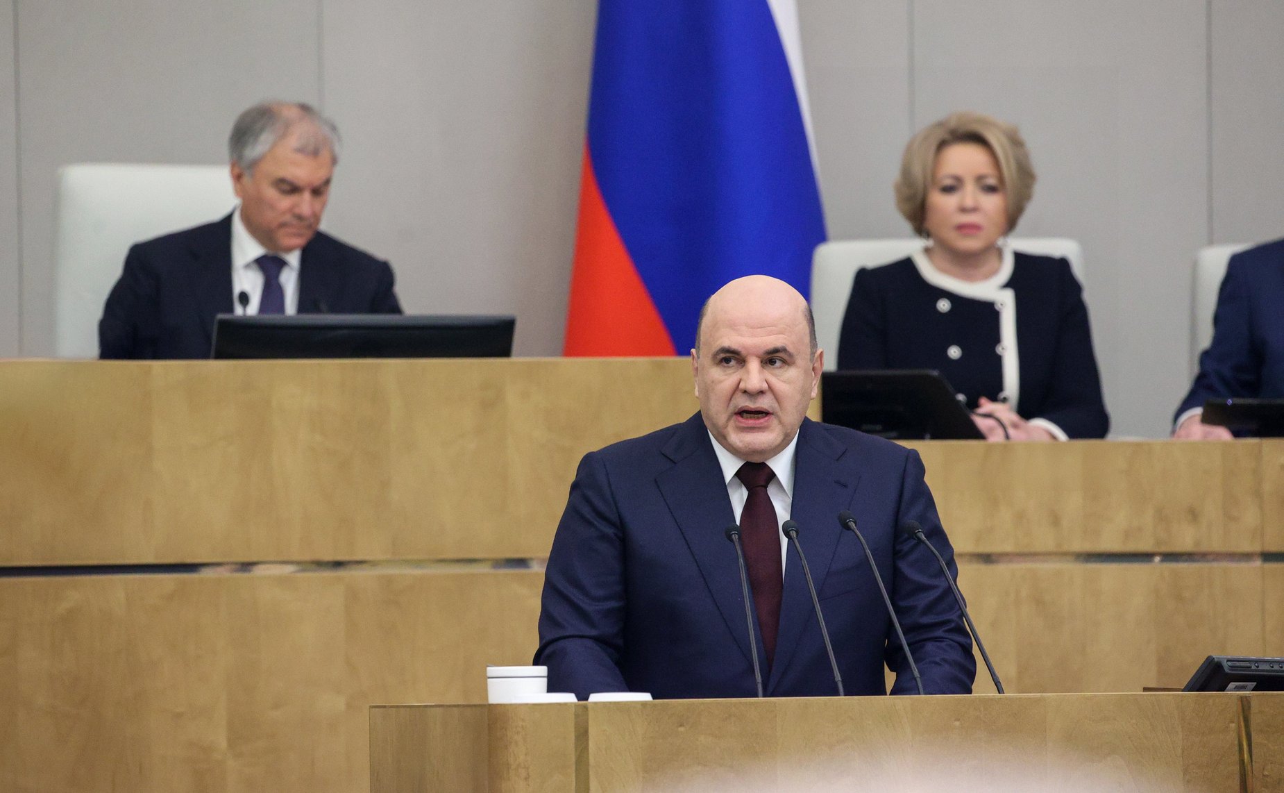 Валентина Матвиенко приняла участие в заседании Государственной Думы, на котором с докладом о работе Правительства РФ выступил Михаил Мишустин