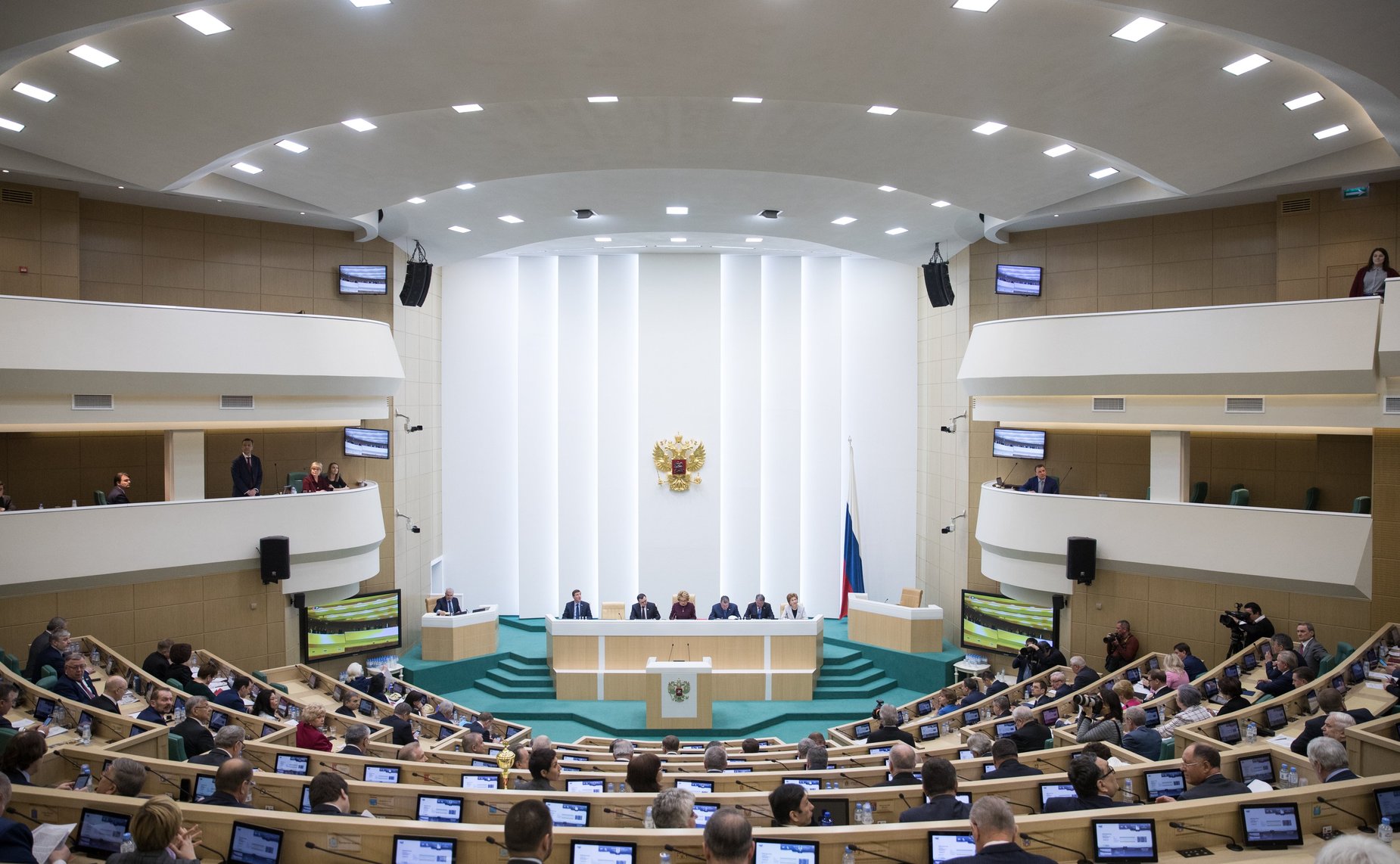 Зал заседаний Совета Федерации