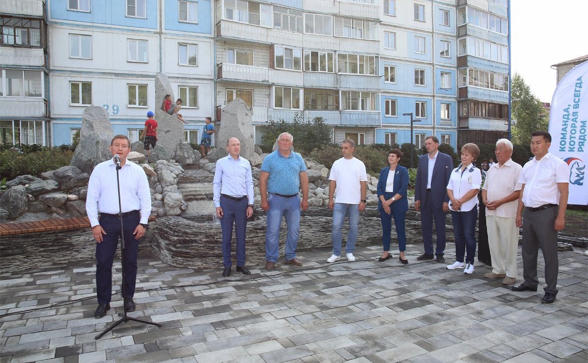 Открытие обновленного сквера «Сад камней» в центре Горно-Алтайска