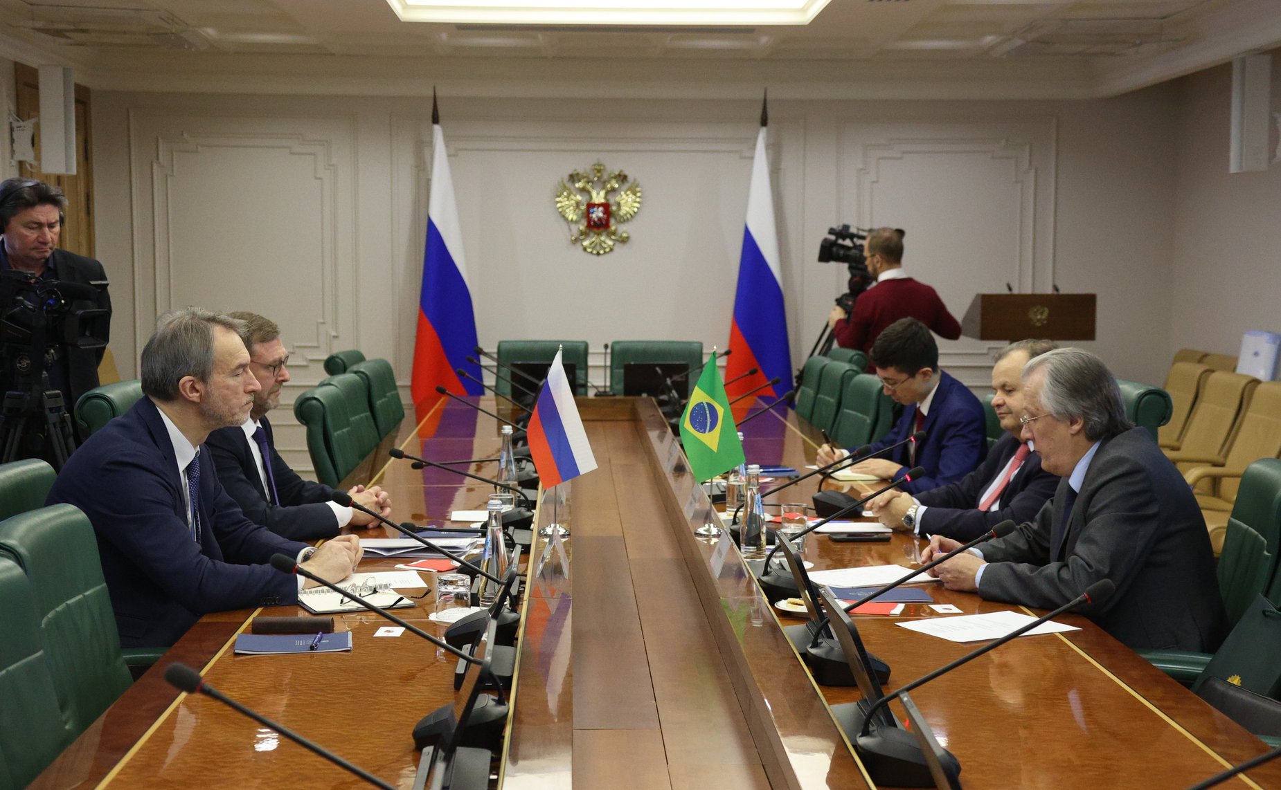 Встреча заместителя Председателя СФ Константина Косачева с Чрезвычайным и Полномочным Послом Федеративной Республики Бразилии в РФ