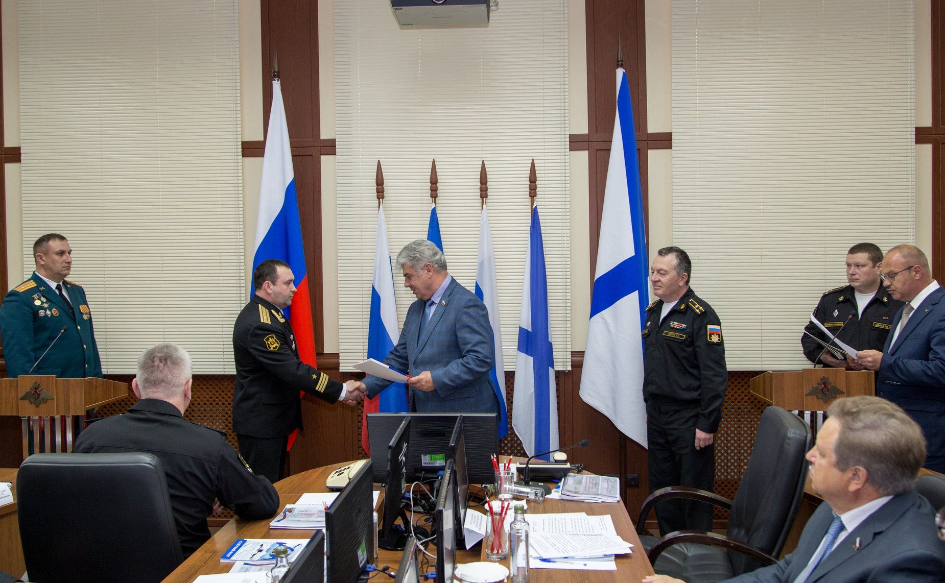 Выездное заседание Комитета СФ по обороне и безопасности в Гаджиево (Мурманская область)