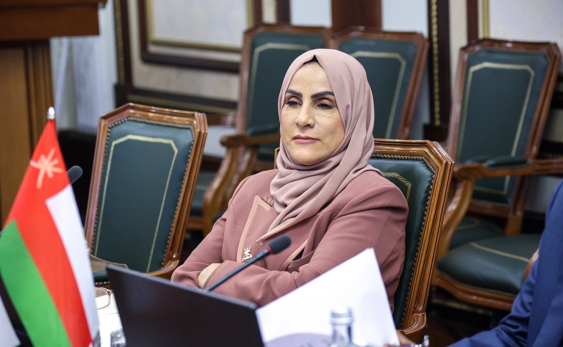 Встреча заместителя Председателя СФ Константина Косачева с руководителем группы по сотрудничеству с Российской Федерации, председателем Комитета по экономике и финансам Государственного совета Султаната Оман Зафером Аль Шанфари