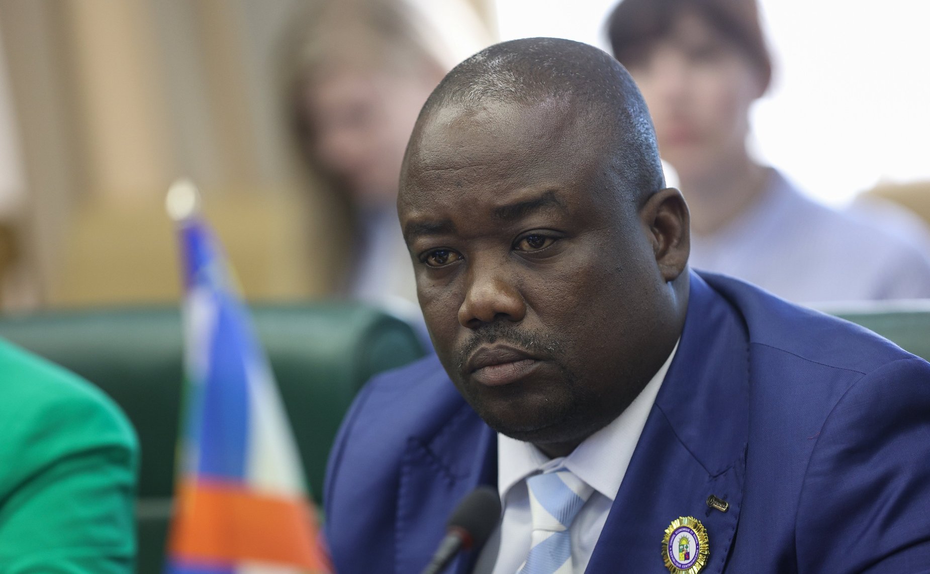 Встреча председателя Комитета СФ по международным делам Григория Карасина с Президентом Экономического и социального совета Центральноафриканской Республики