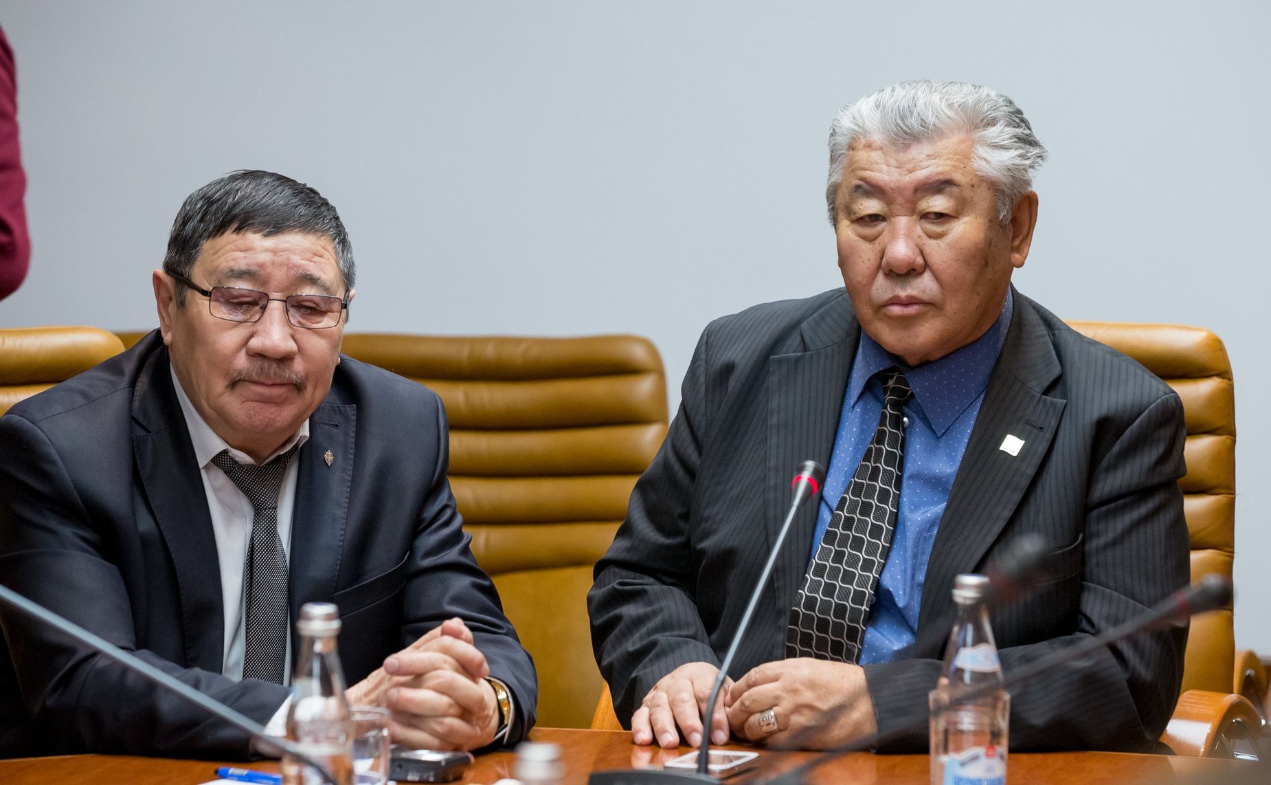 Встреча А. Варфоломеева и В. Мархаева с делегацией Республики Бурятия