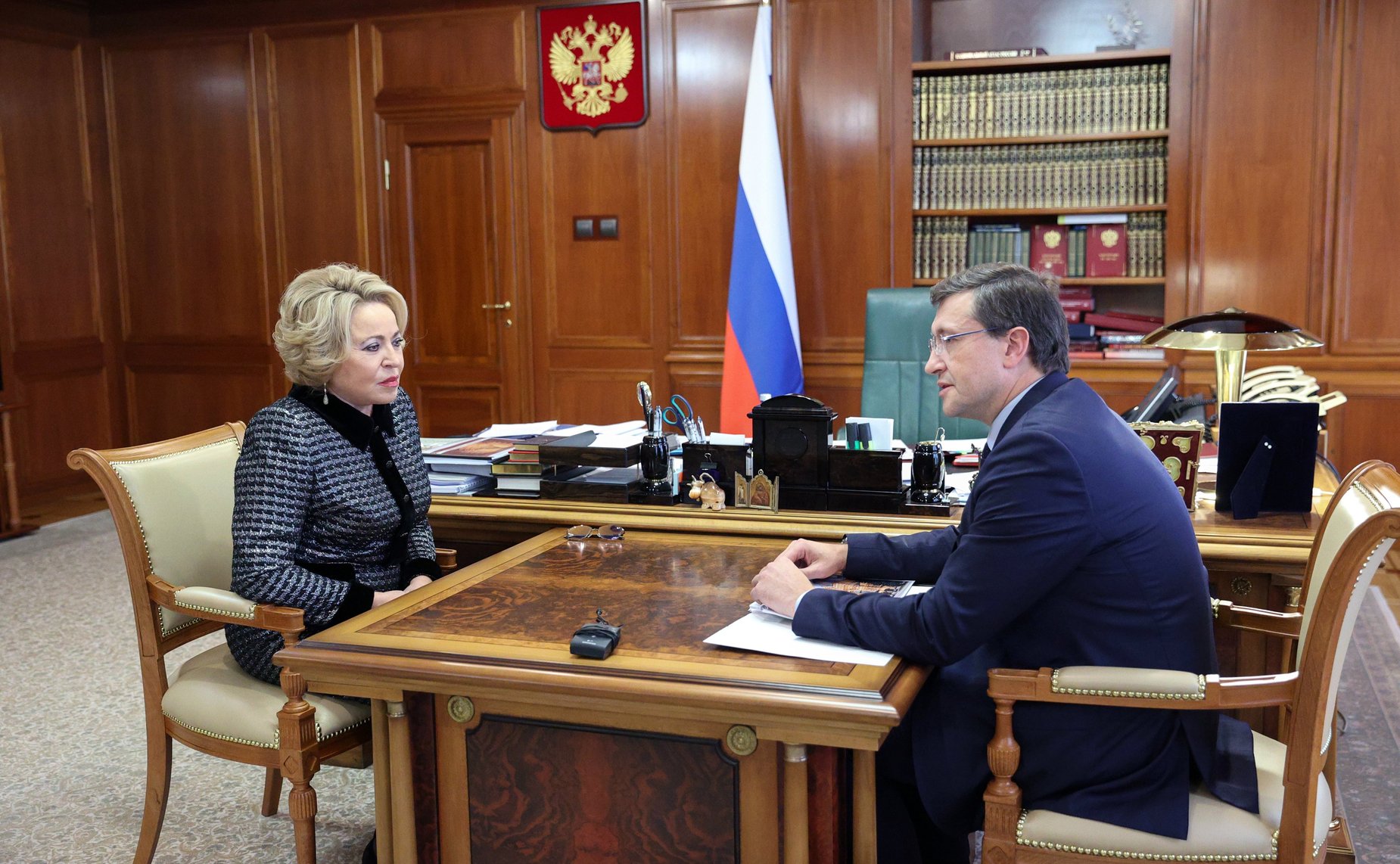 Валентина Матвиенко провела встречу с губернатором Нижегородской области Глебом Никитиным