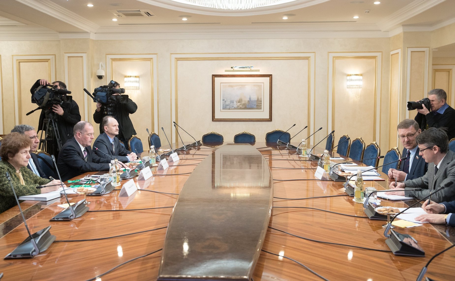 Встреча К. Косачева с наблюдателями от МПС