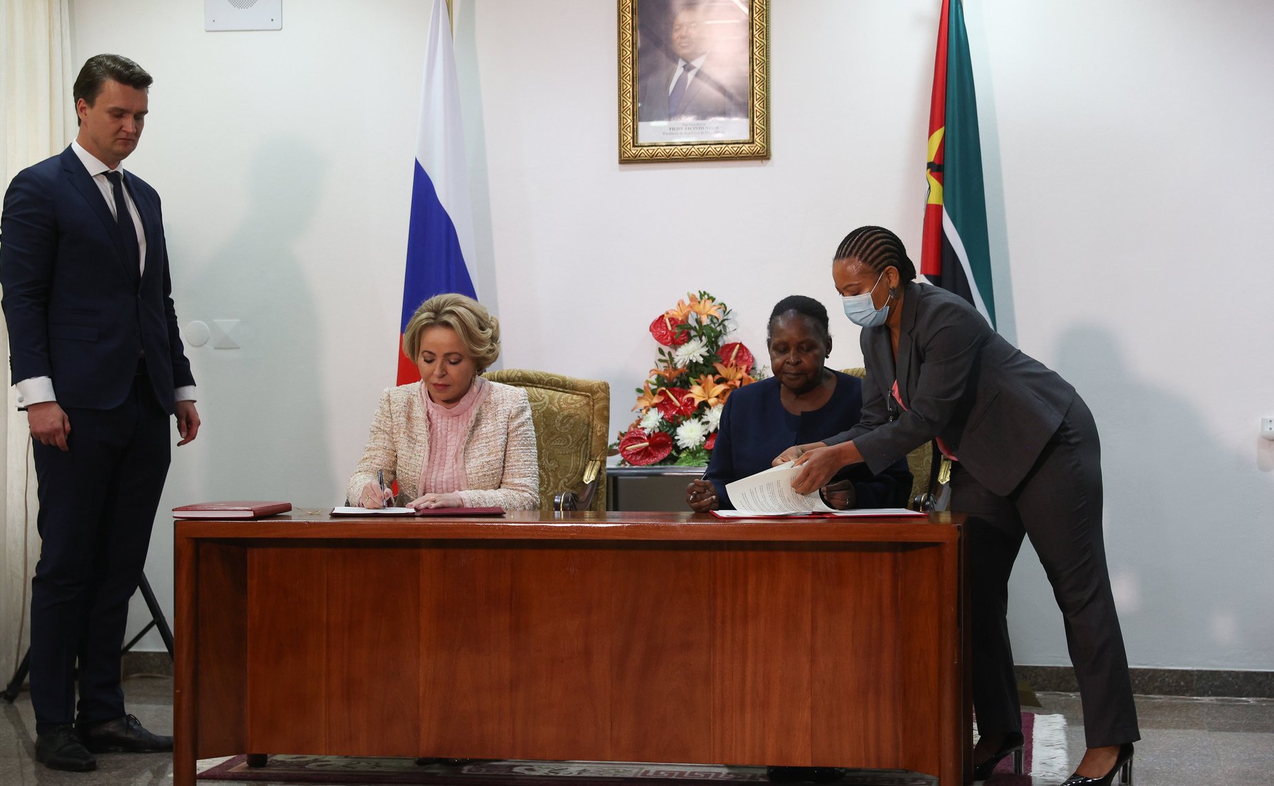 Подписание Соглашения о межпарламентском сотрудничестве между Советом Федерации и Ассамблеей Республики Мозамбик