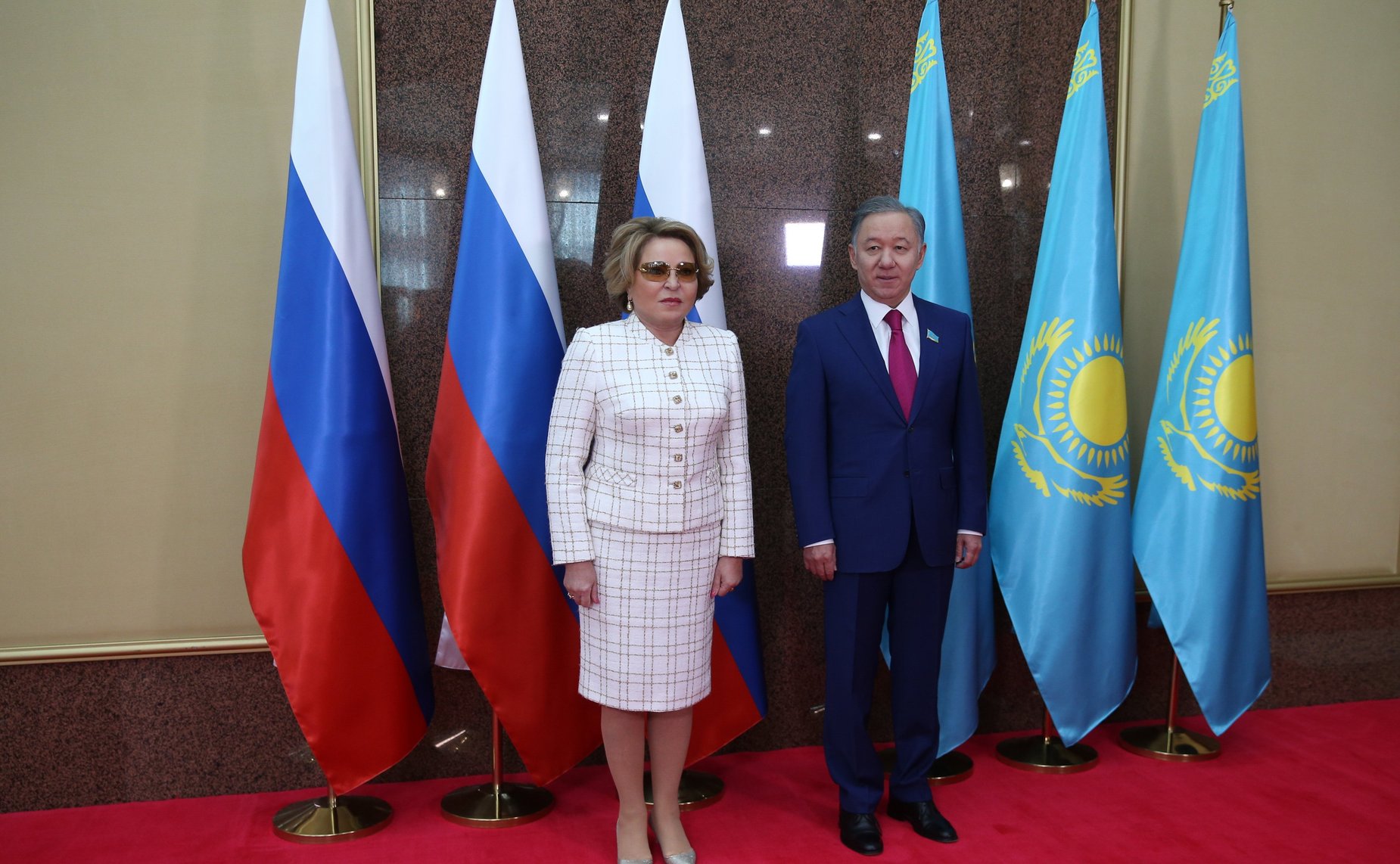 Встреча Председателя СФ Валентины Матвиенко с Председателем Мажилиса Парламента Казахстана Нурланом Нигматулиным