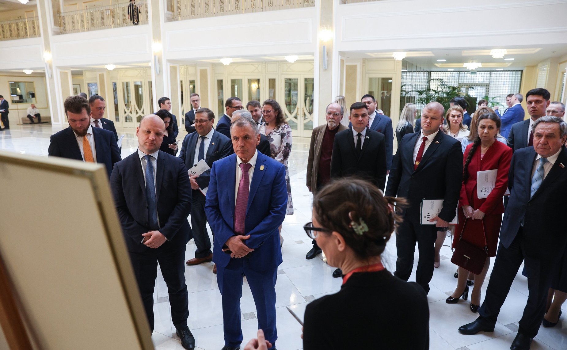 Открытие в Совете Федерации выставки «Путешествие во времени с Екатериной Великой»