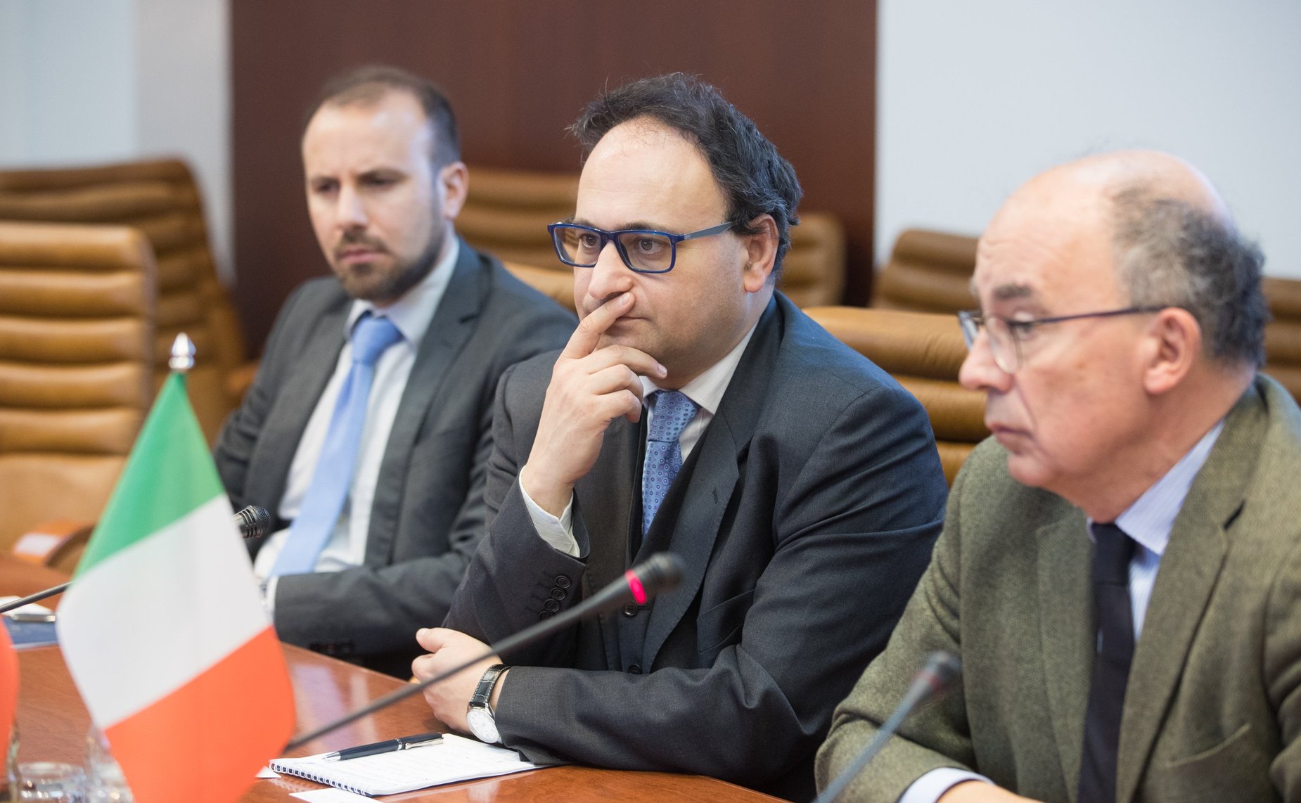 Встреча А. Башкина с ректором Туринского университета Д. Айани