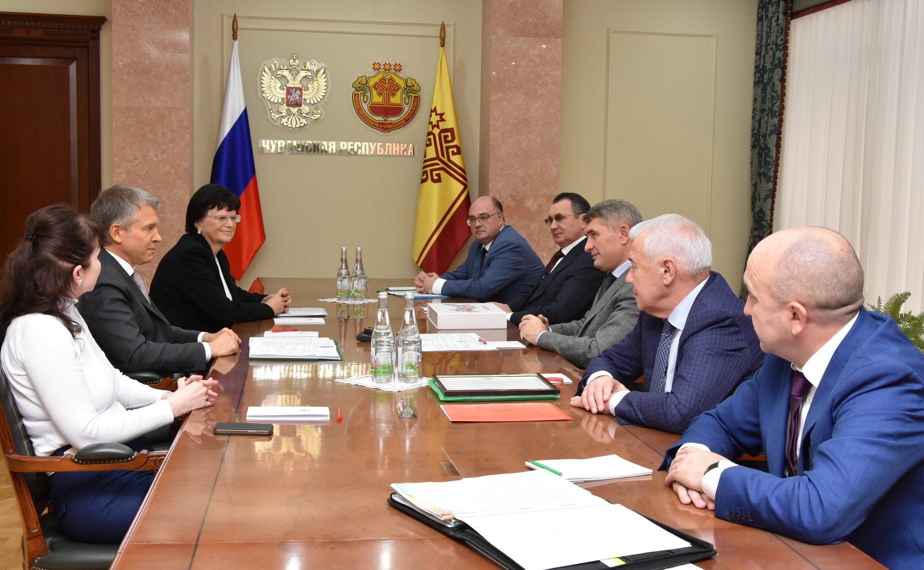 Николай Федоров принял участие в рабочей встрече Главы Чувашской Республики Олега Николаева с председателем Правления АО «Российский сельскохозяйственный банк» Борисом Листовым
