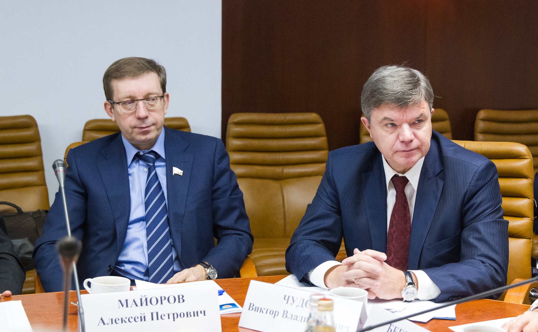 А. Майоров и В. Чудов Заседание Комиссии Совета законодателей по вопросам экономической и промышленной политики