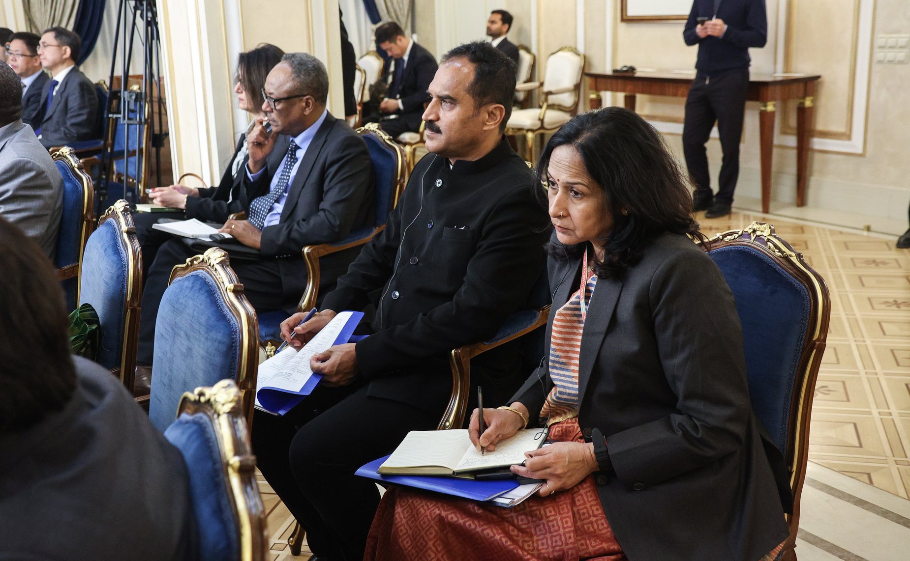 Встреча Председателя Совета Федерации Валентины Матвиенко с председателями комитетов по международным делам парламентов (палат парламентов) стран БРИКС