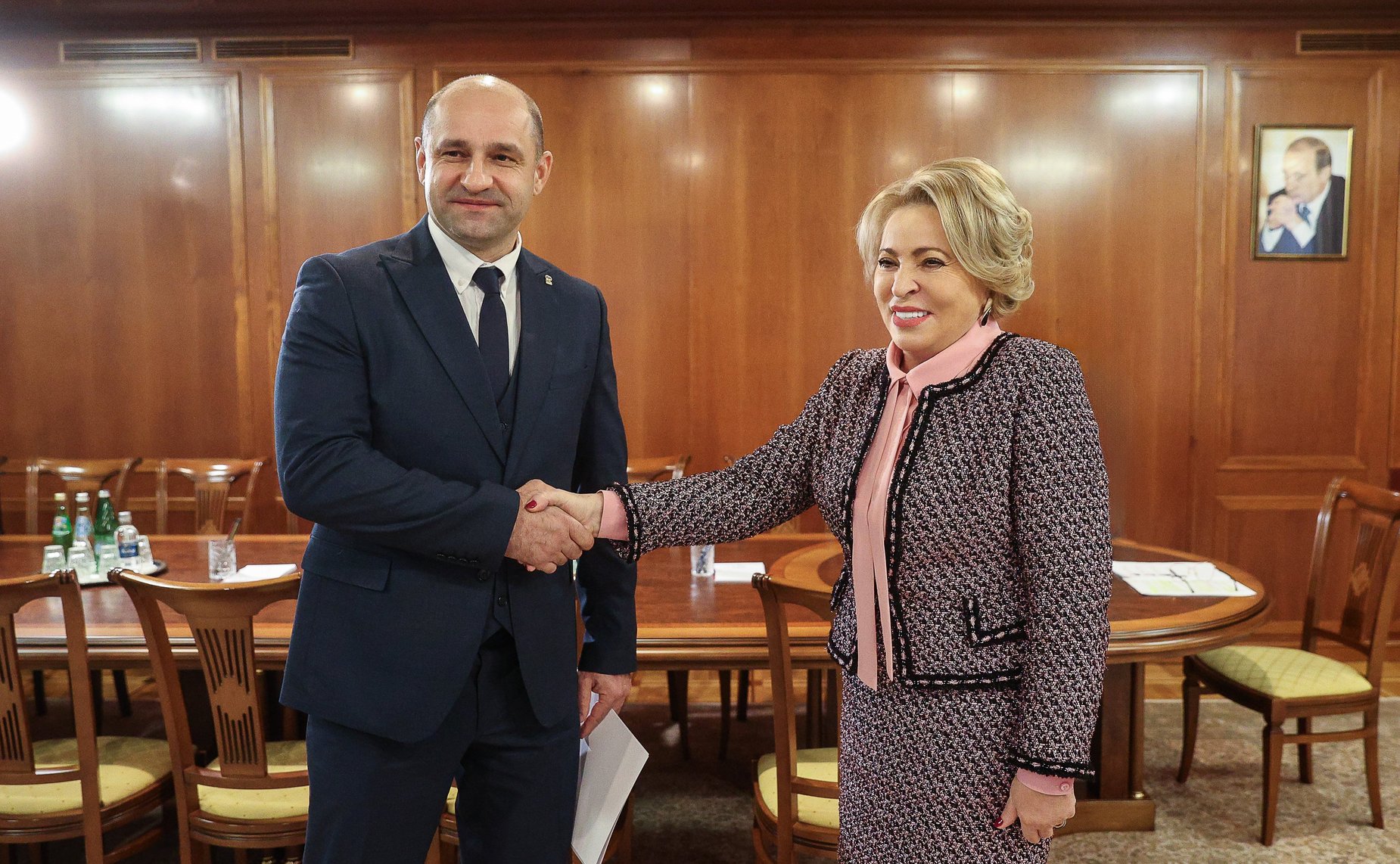 Встреча Председателя СФ Валентины Матвиенко с руководителями законодательных органов воссоединенных субъектов РФ