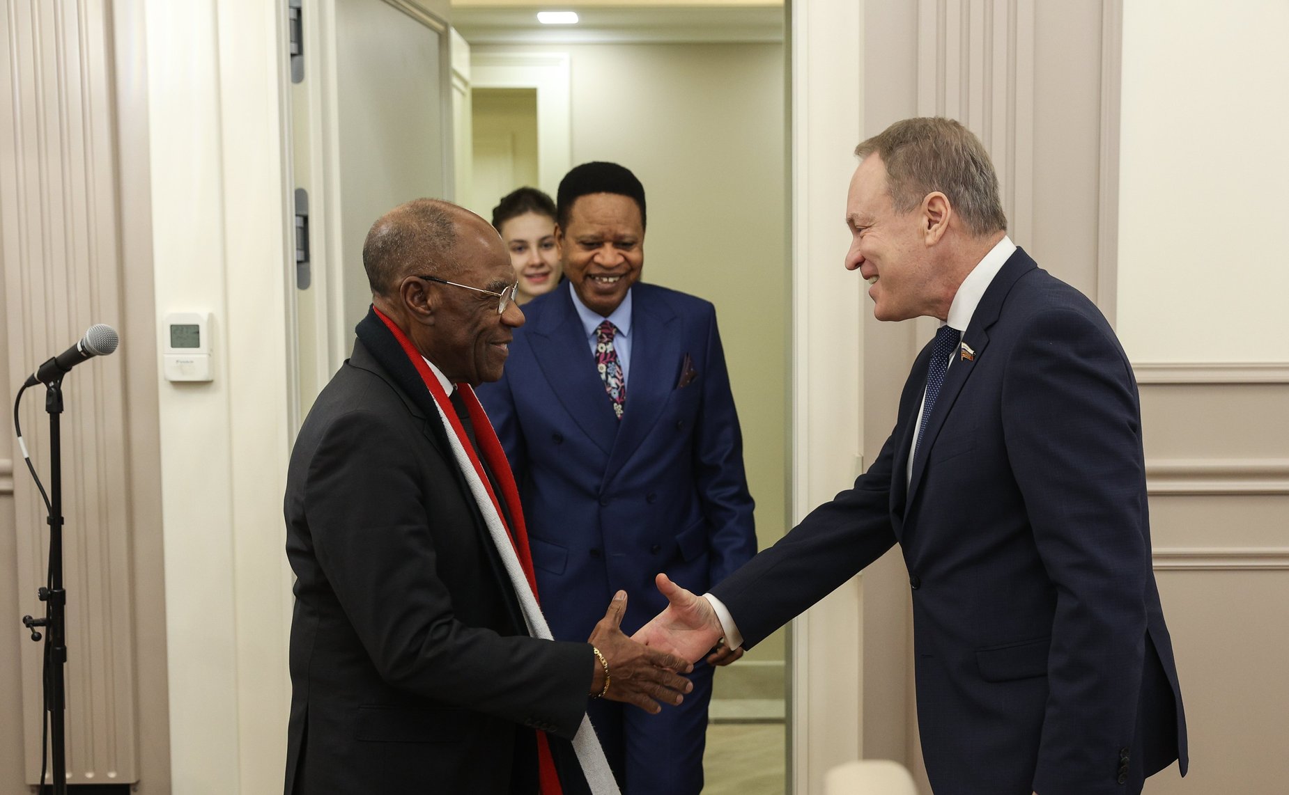 Встреча члена Комитета СФ по конституционному законодательству и государственному строительству Александра Башкина с членом постоянной Комиссии Сената Демократической Республики Конго по международным делам