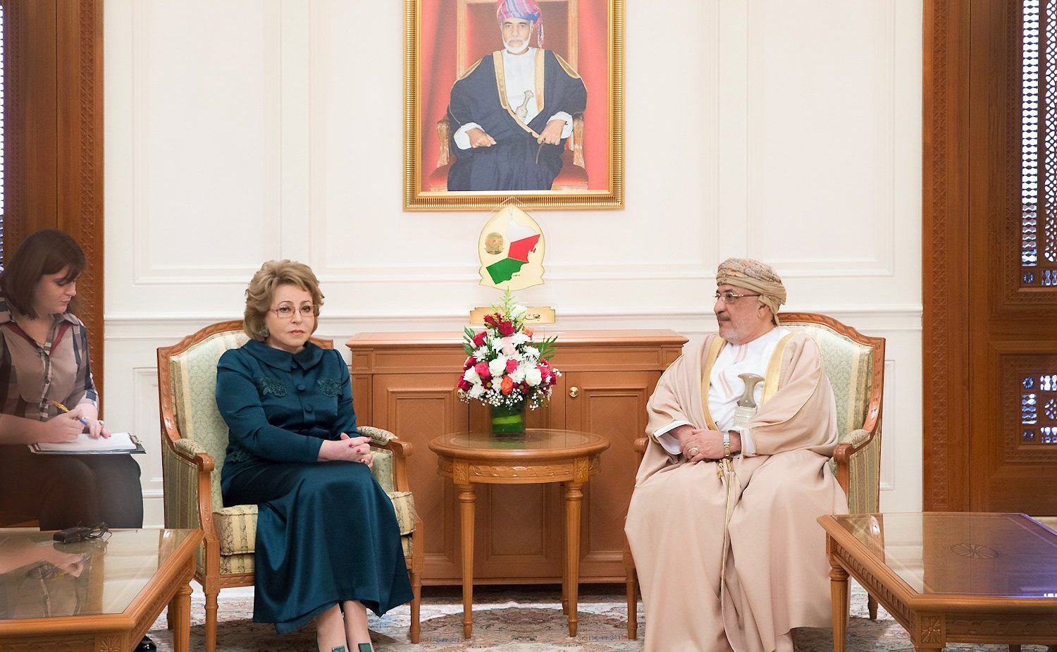 Встреча В. Матвиенко с Председателем Госсовета Омана