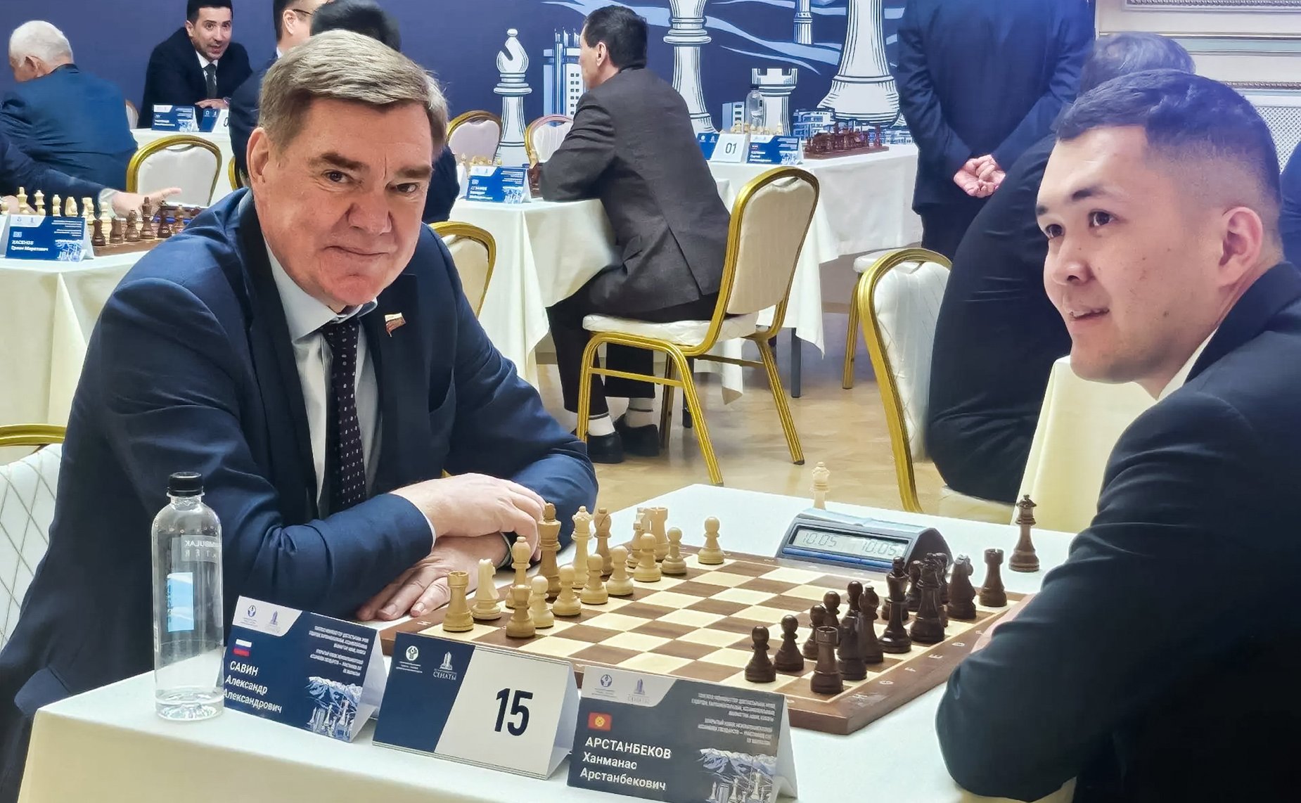 Сенаторы РФ приняли участие в Открытом кубке МПА СНГ по шахматам в рамках проведения мероприятий, посвященных 30-летию Парламента Республики Казахстан